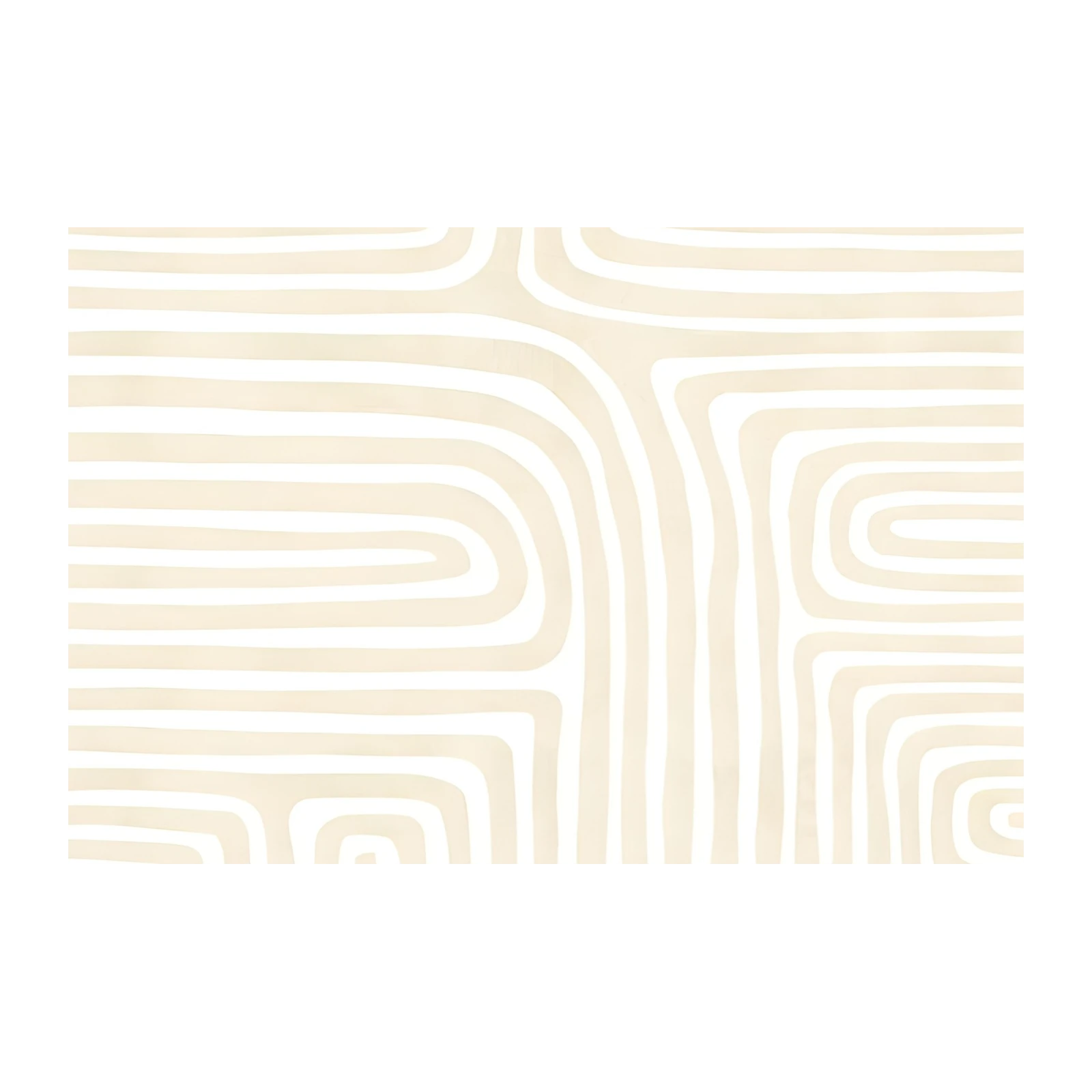 Abstract Beige Organic Lines Wall Art