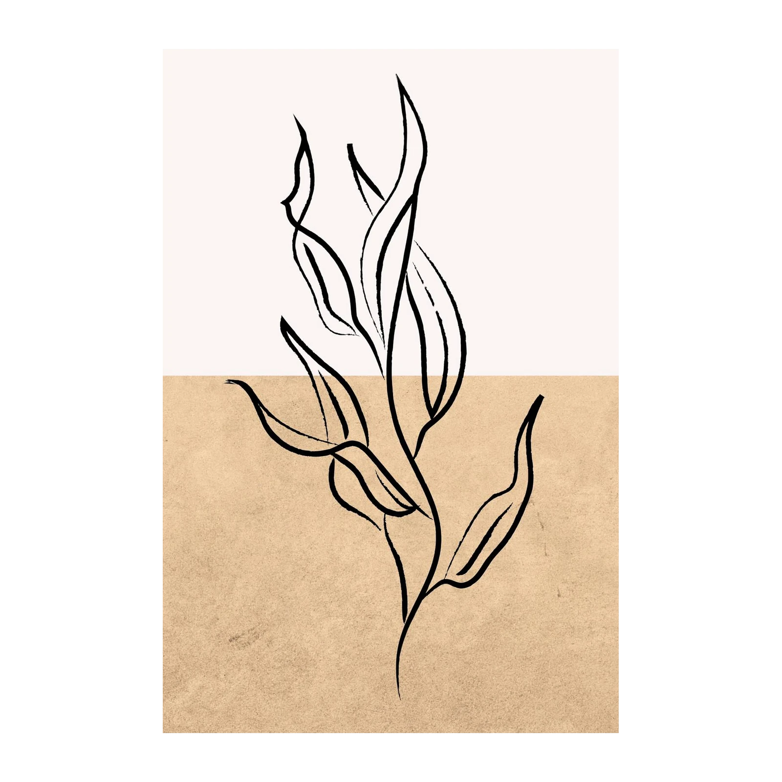 Minimalist Floral Line Art Wall Art