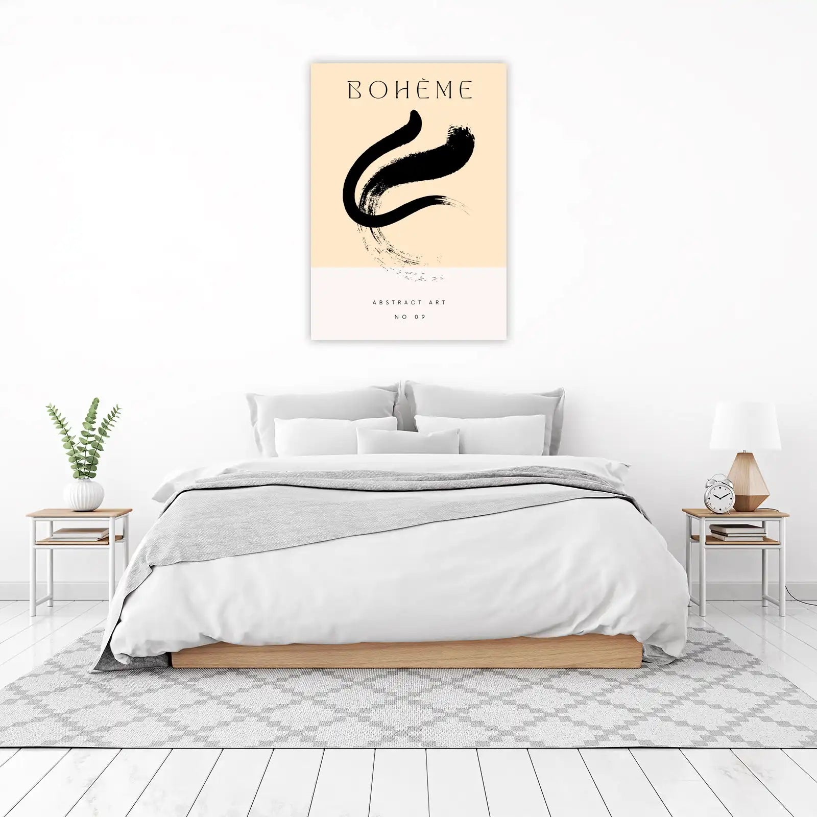 Boheme Black Brush Stroke Wall Art