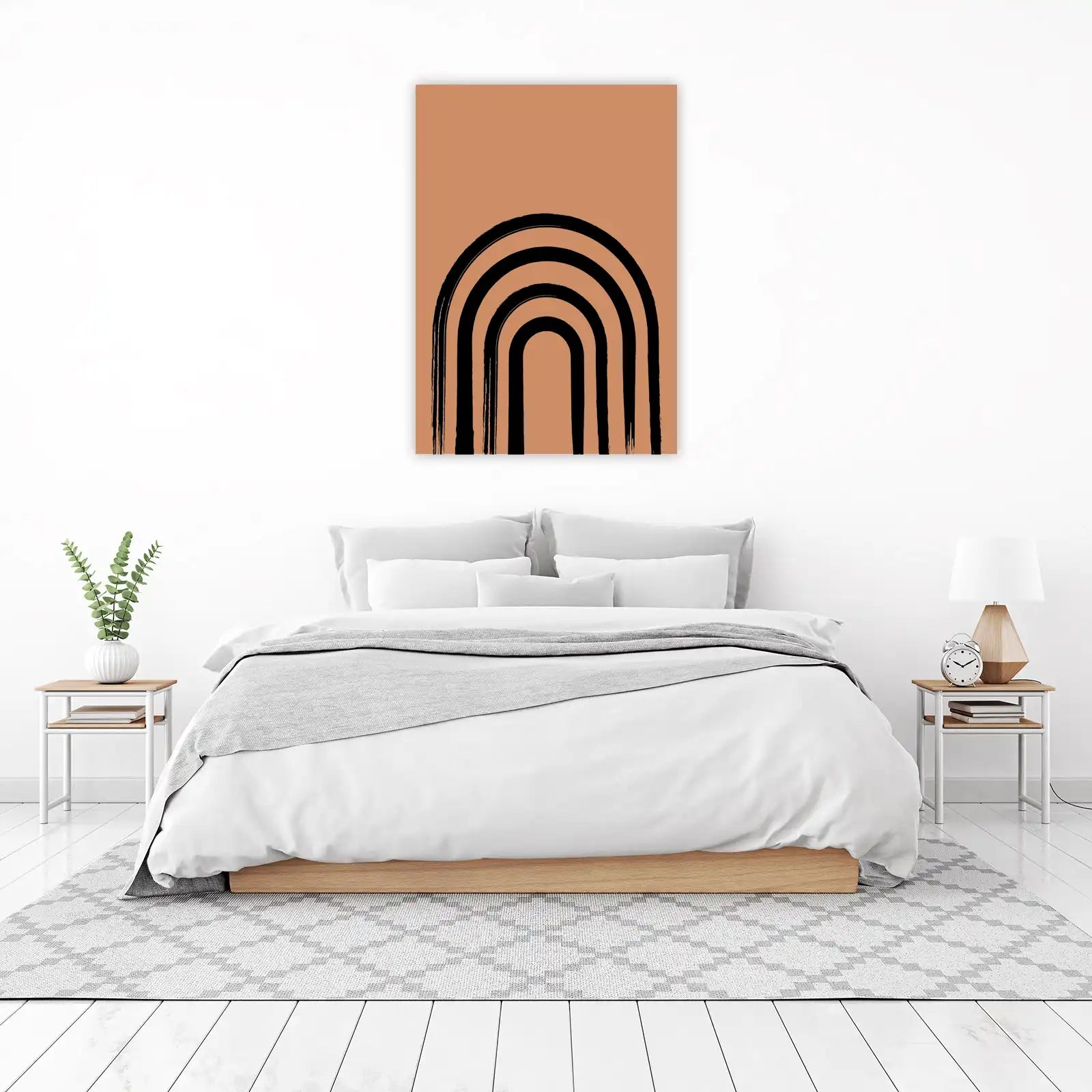 Boho Rainbow Abstract Arch Wall Art
