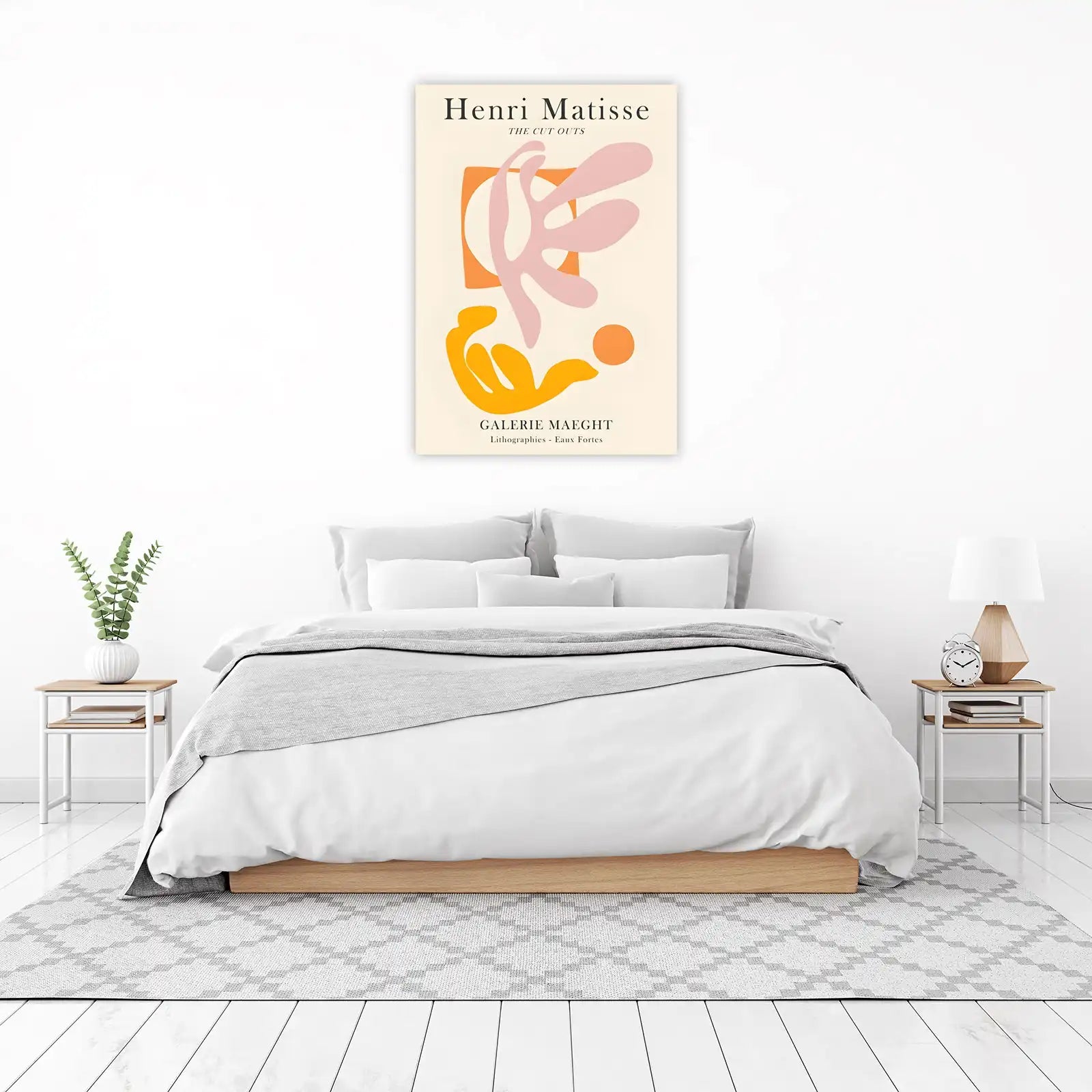 Henri Matisse Cut Outs Pink Orange Abstract Wall Art