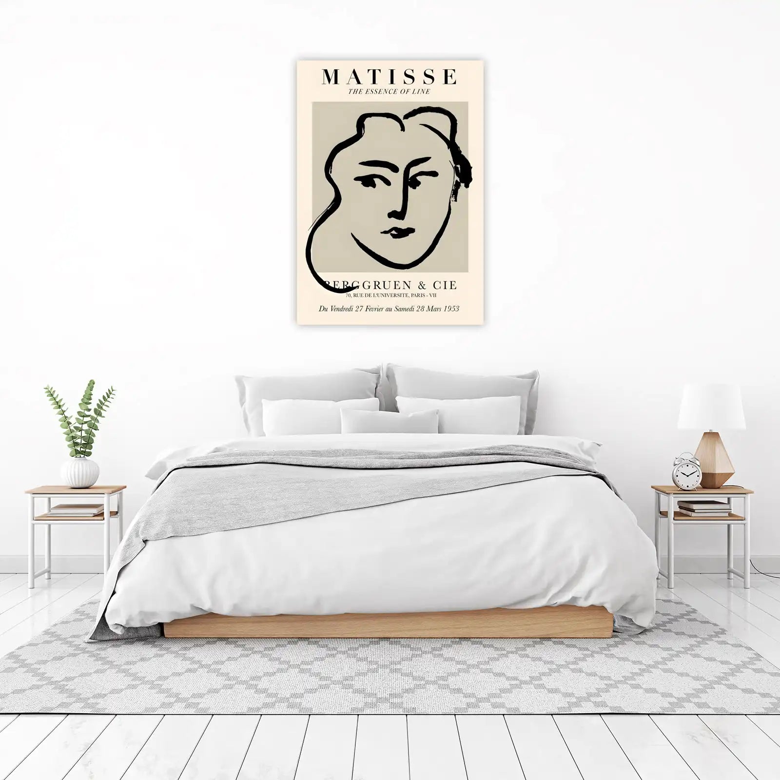 Matisse Line Art Face Wall Art