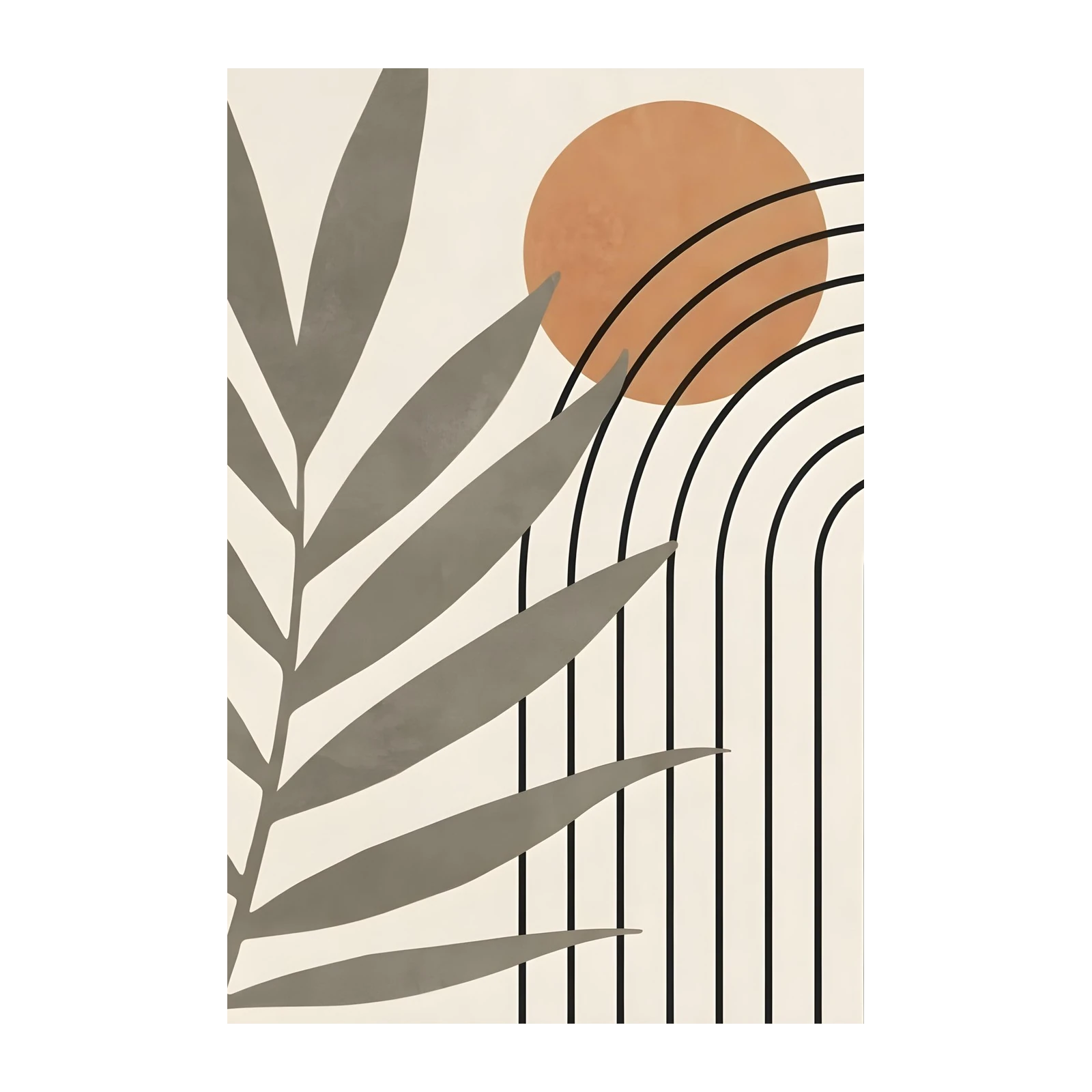 Boho Palm Sun Arch Wall Art