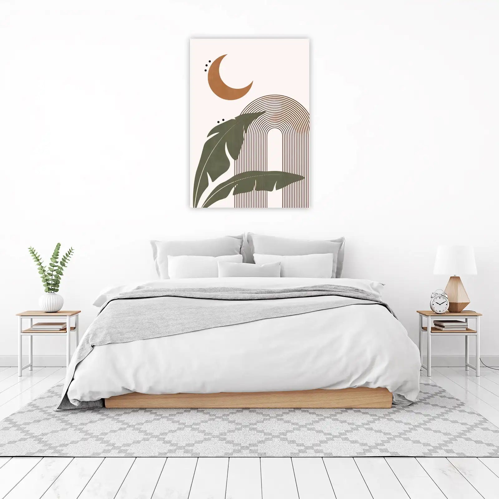 Boho Abstract Arch & Moon Wall Art