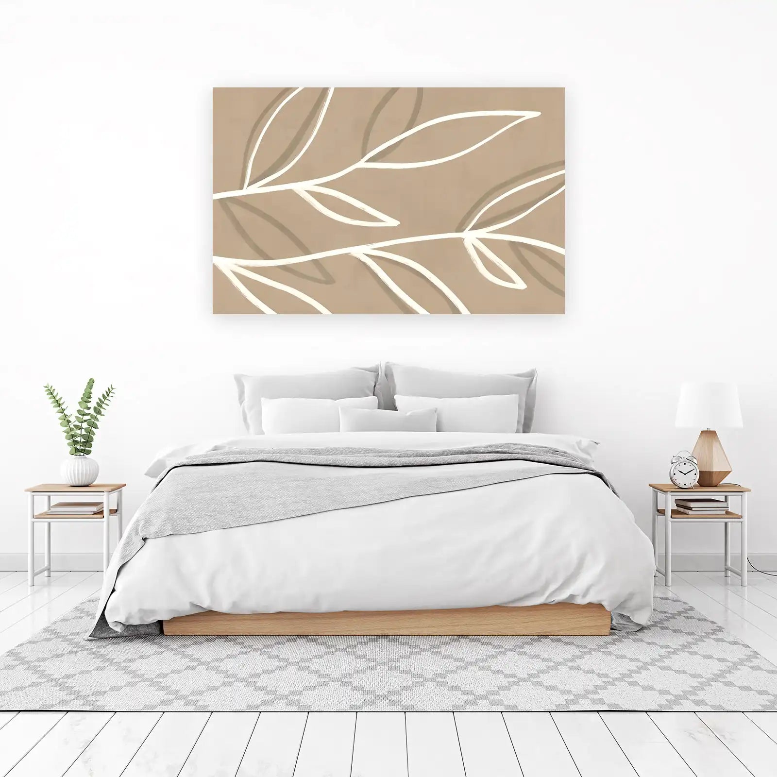 Minimalist Leaf Botanical Abstract Wall Art
