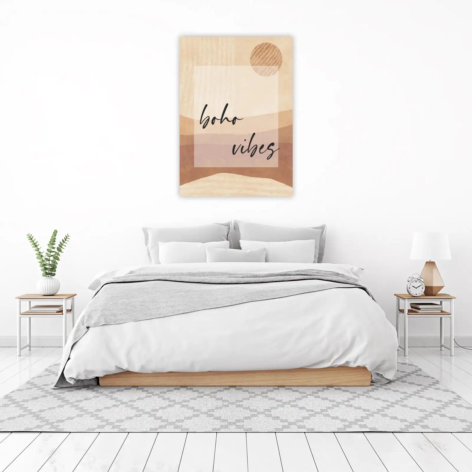 Boho Vibes Abstract Landscape Wall Art