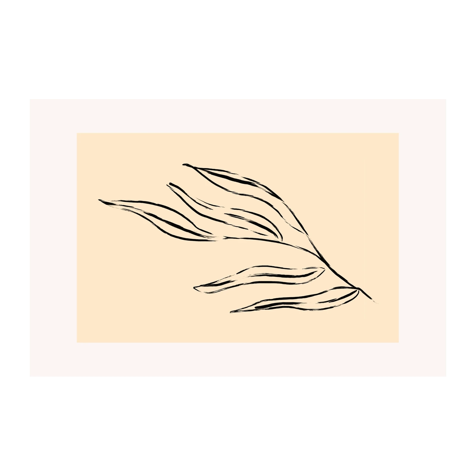 Minimalist Botanical Line Art Wall Art