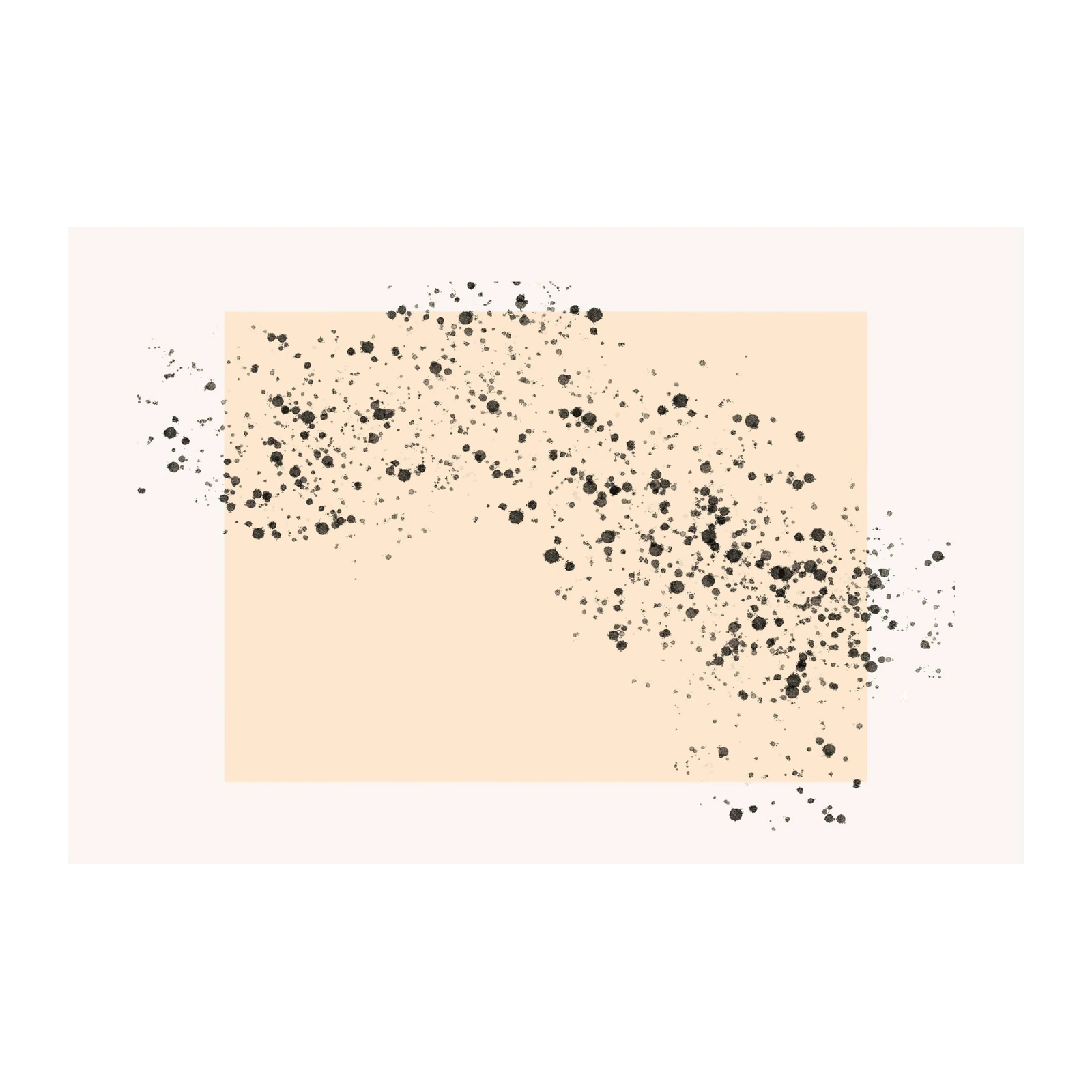Abstract Splatter Beige Minimalist Wall Art