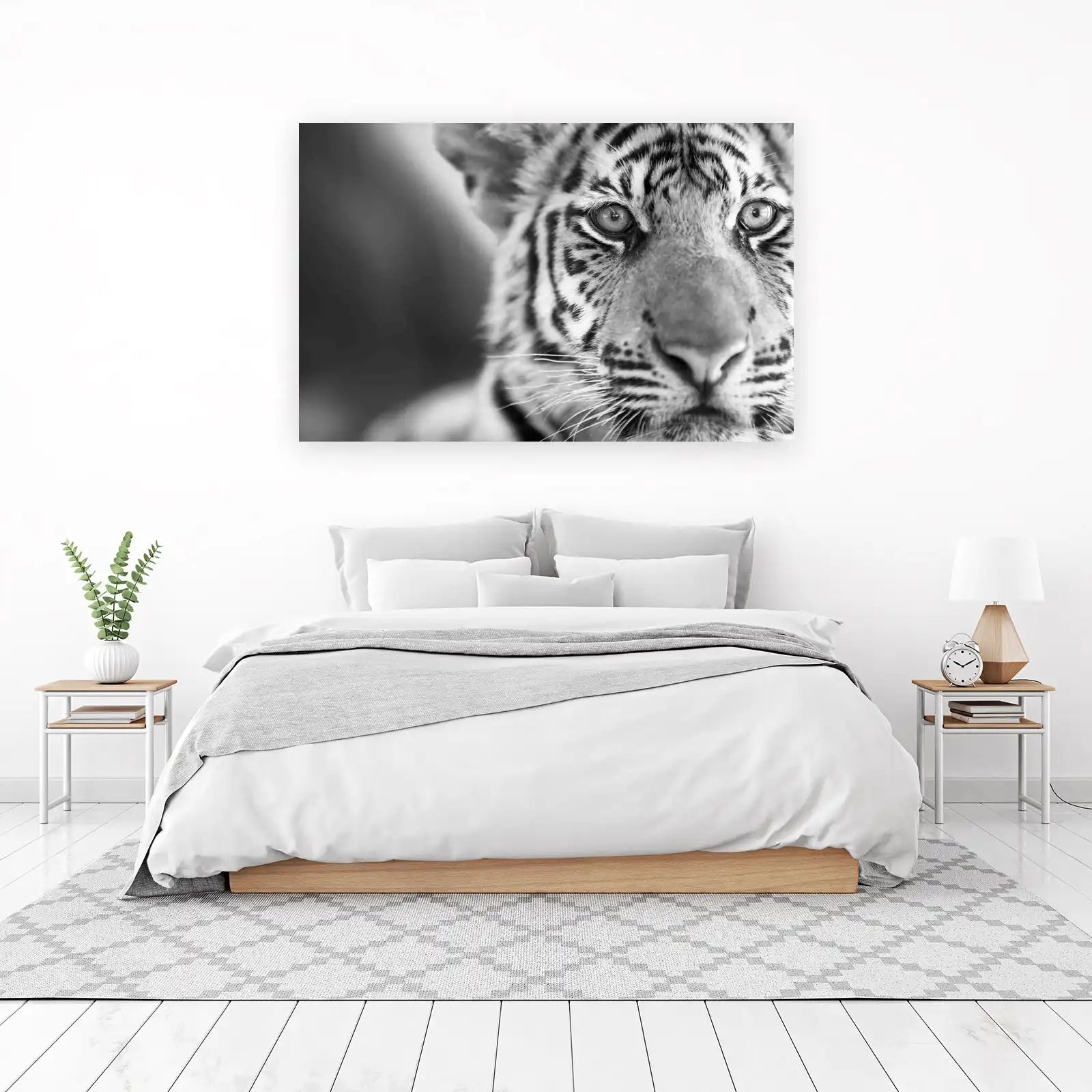 Majestic Tiger Eye BW Wall Art