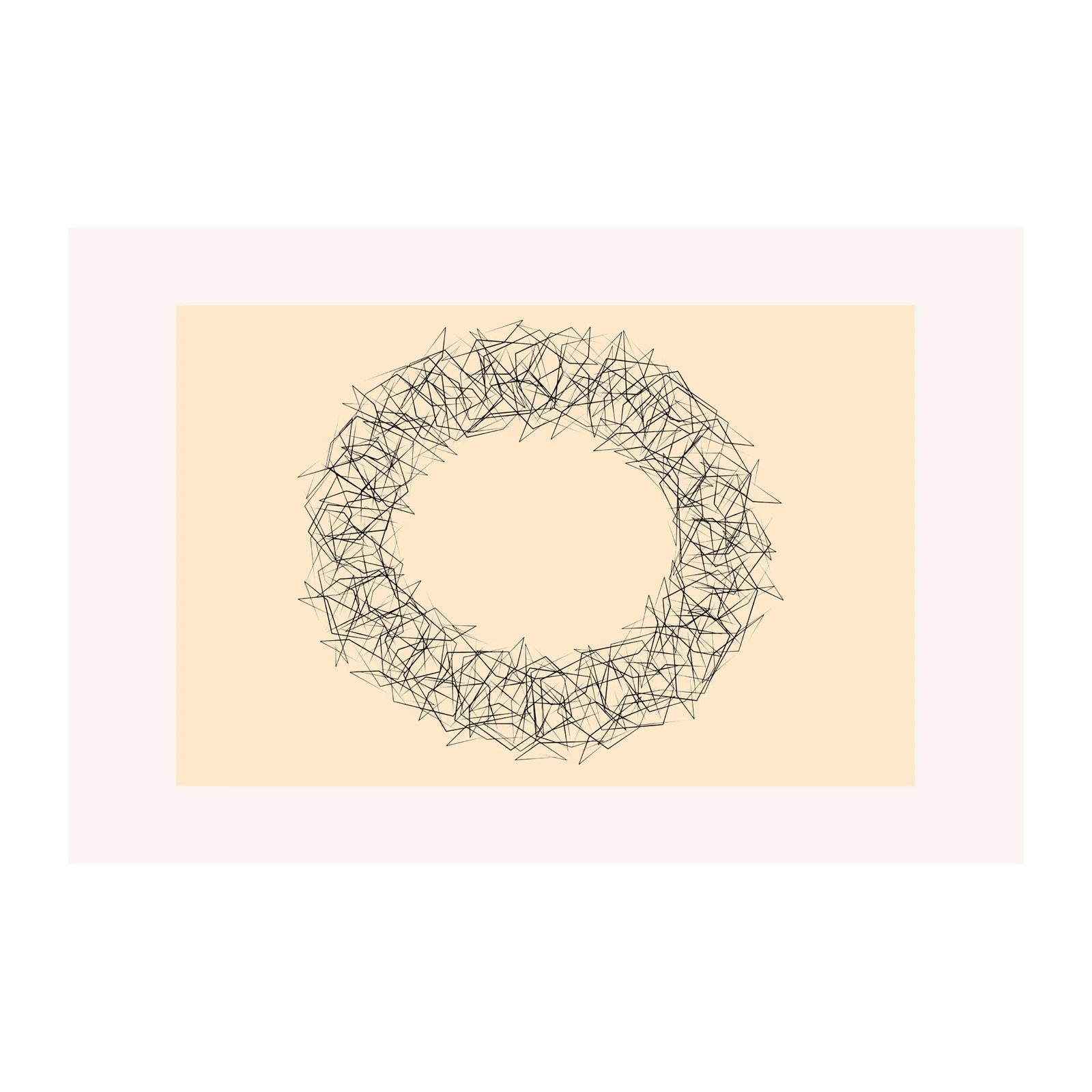 Abstract Geometric Burst Wall Art
