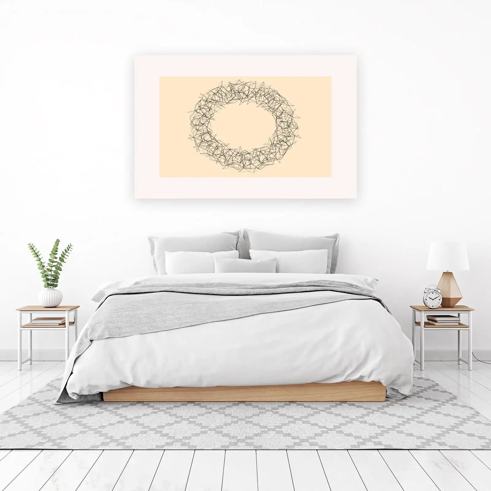Abstract Geometric Burst Wall Art