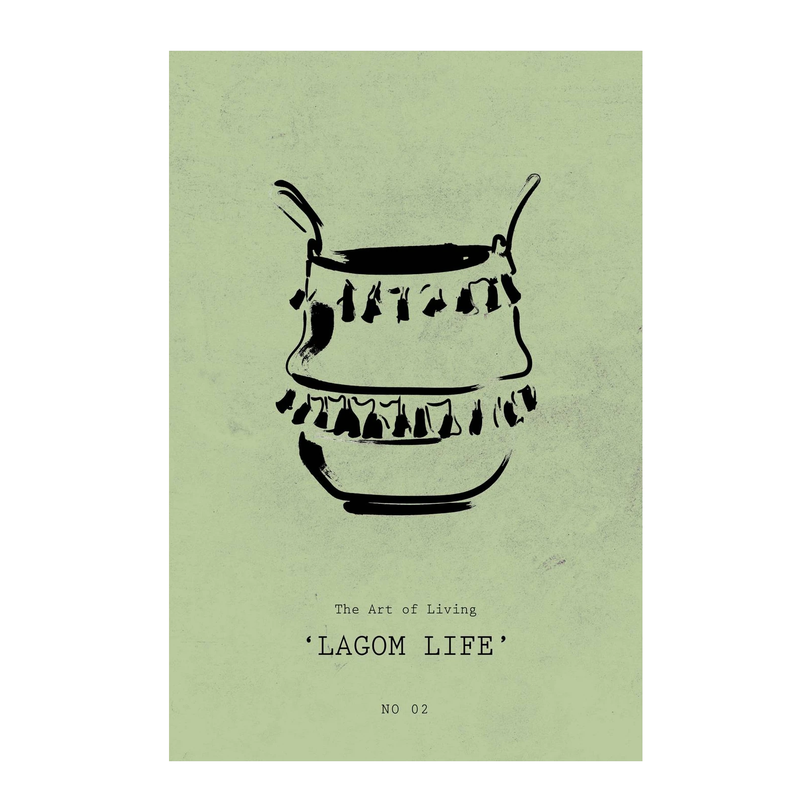 Lagom Life Zen Pot Minimalist Wall Art