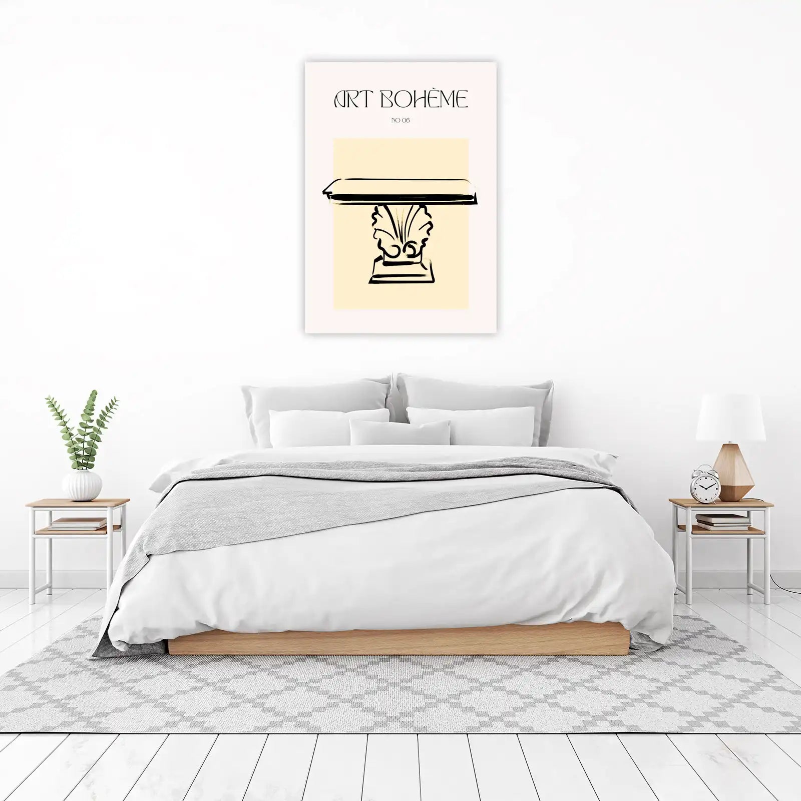 Abstract Pedestal Line Art Wall Art