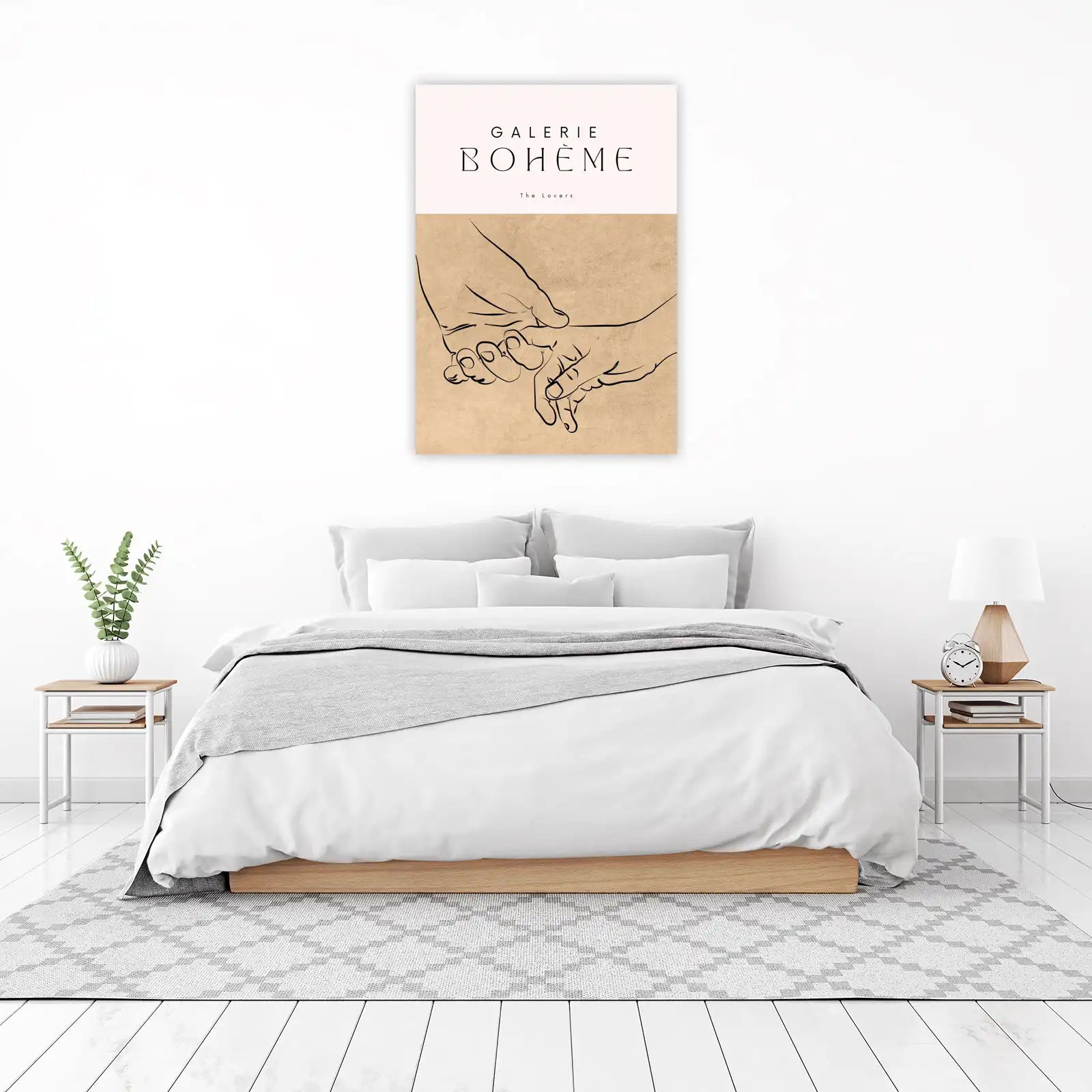 Boheme Lovers Line Art Wall Art