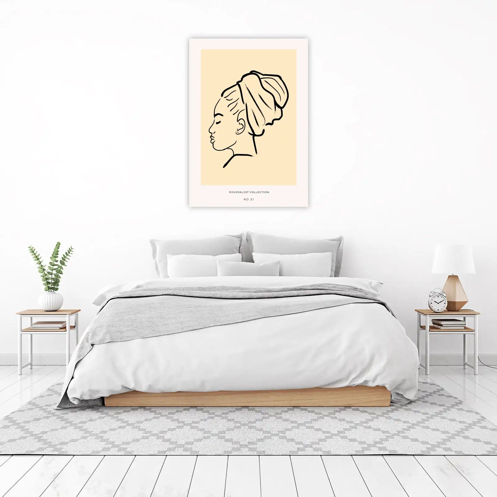 Minimalist Face Line Art Wall Art