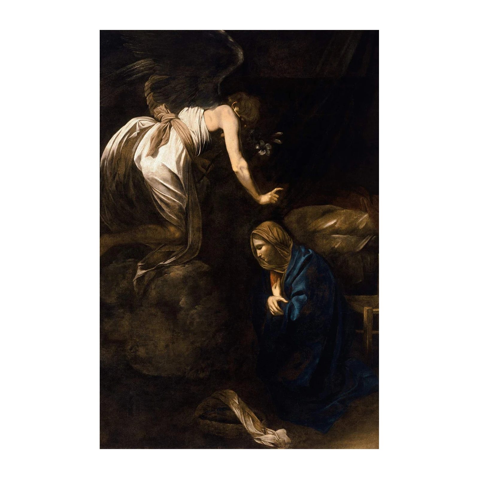 Annunciation Angel & Mary Classic Religious Wall Art