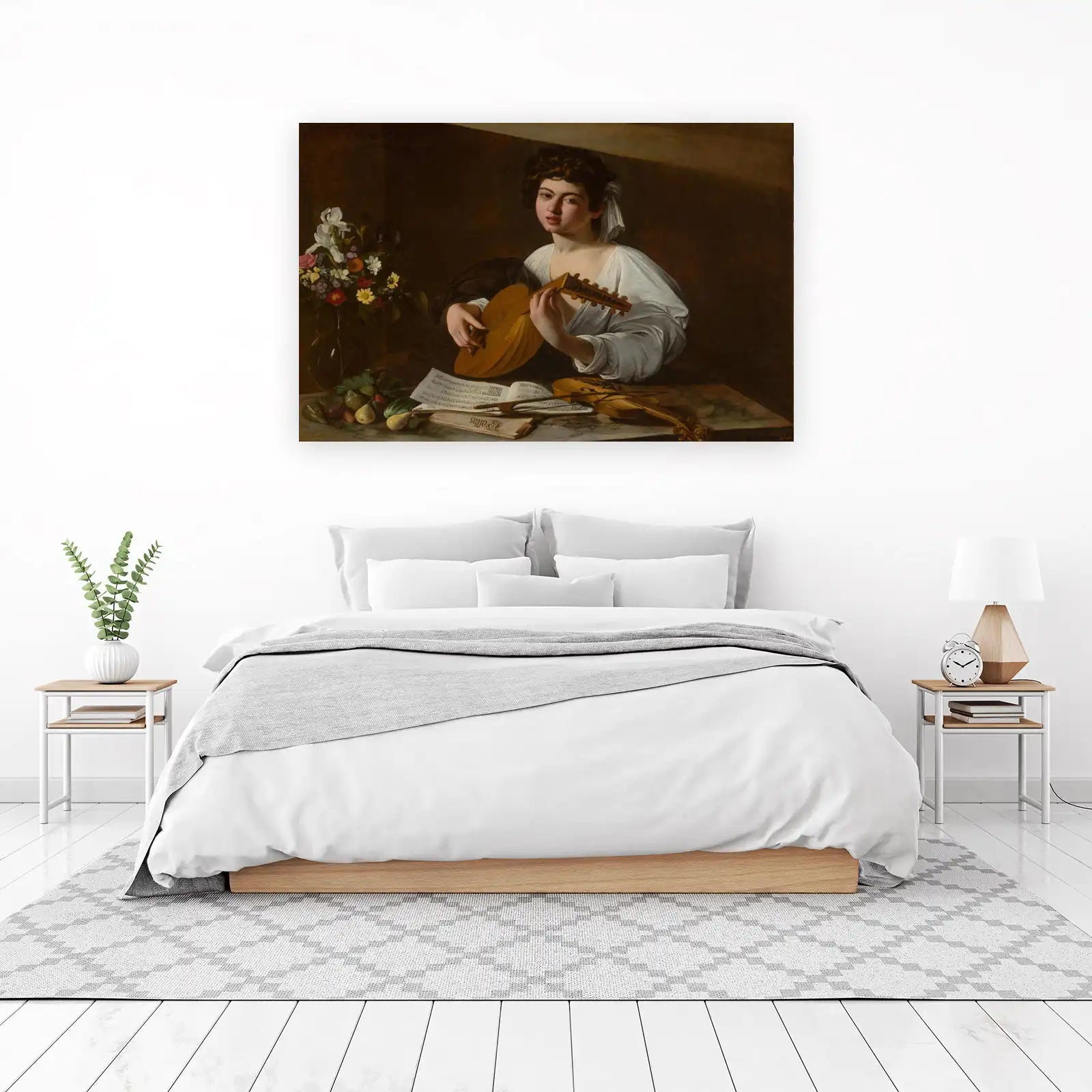 Baroque Lute Player & Violin Wall Art