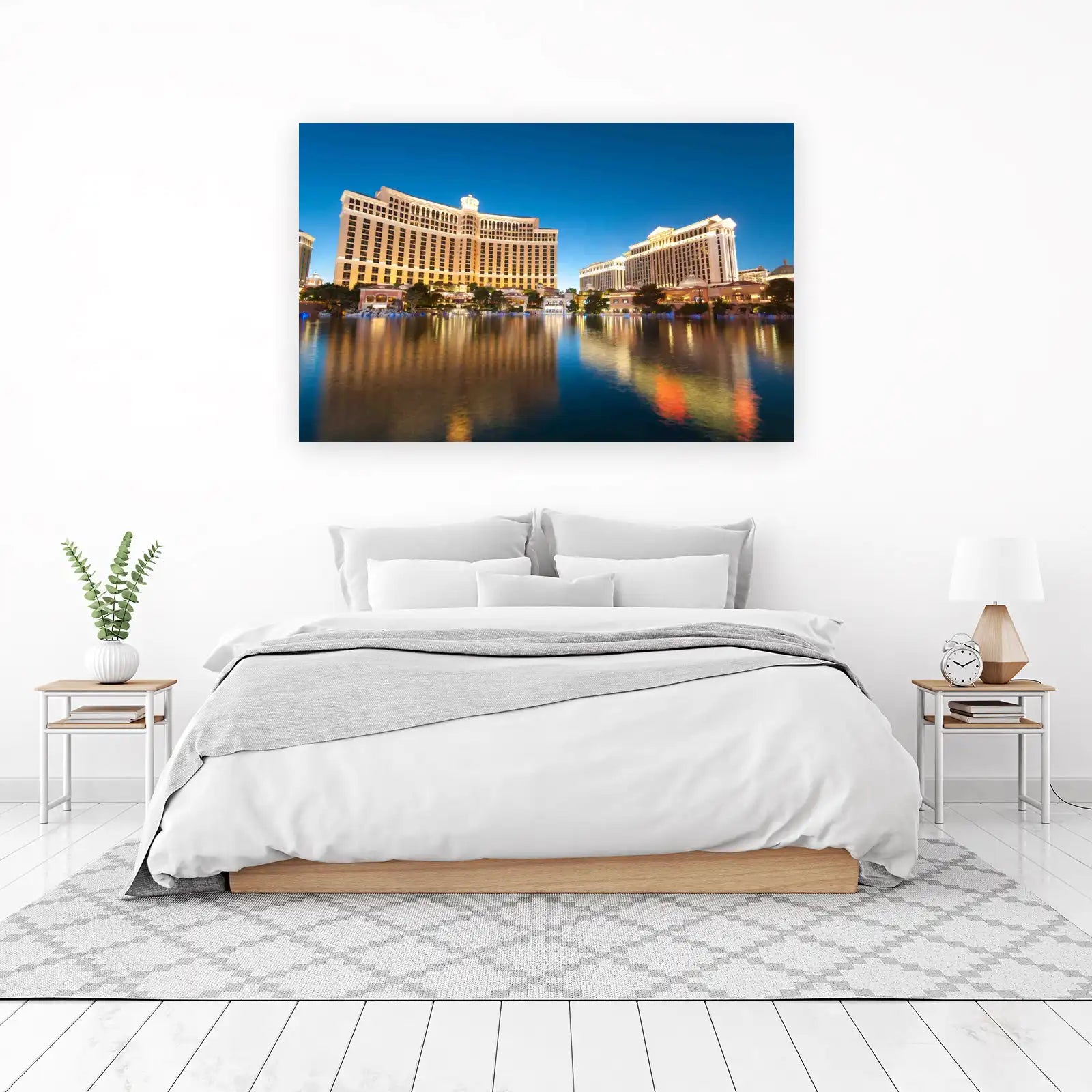Elegant Vegas Skyline Reflection Wall Art