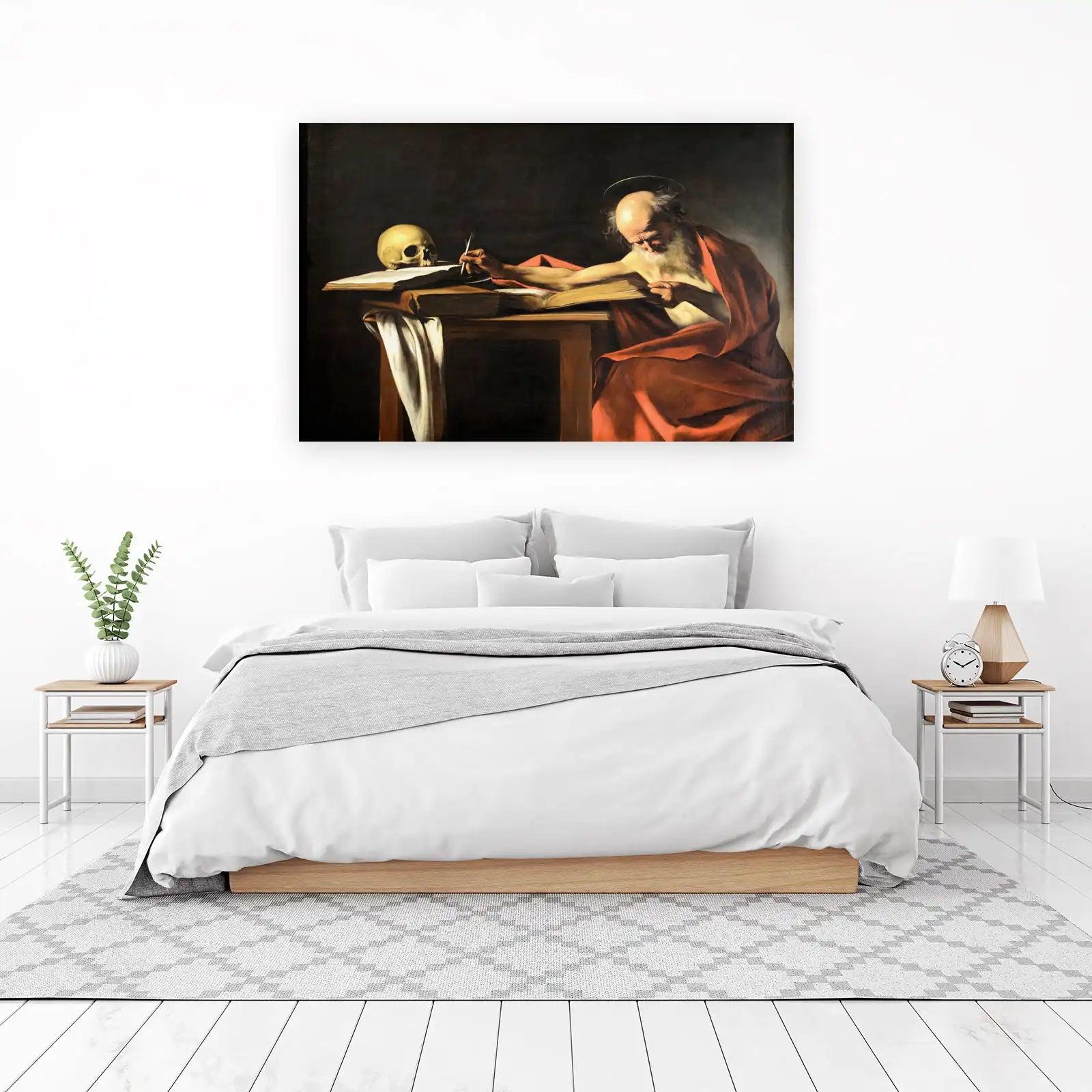St. Jerome Contemplating Life & Death Wall Art