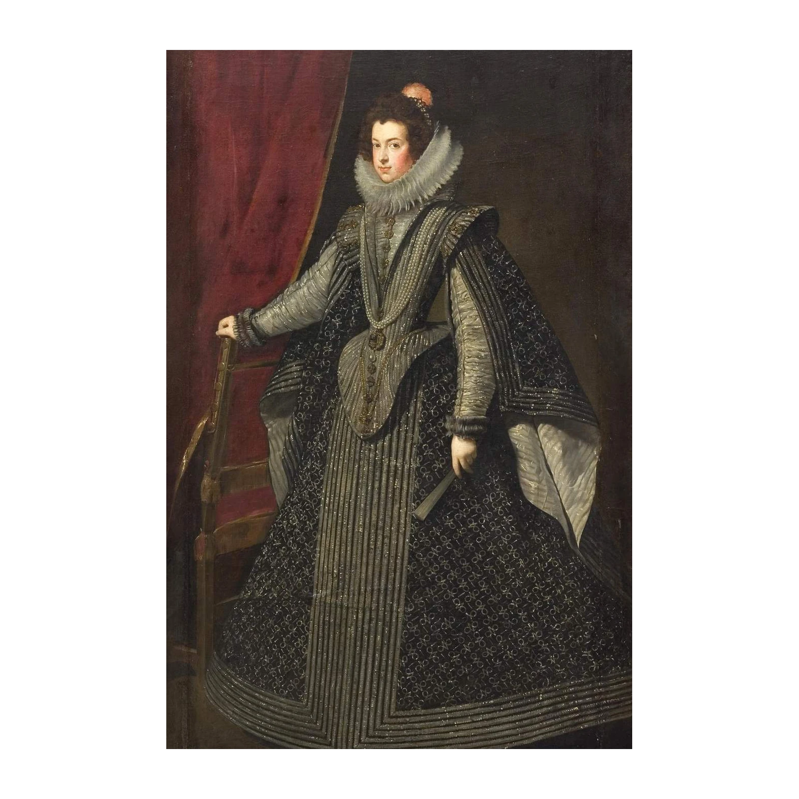 Regal Lady Portrait Renaissance Style Wall Art
