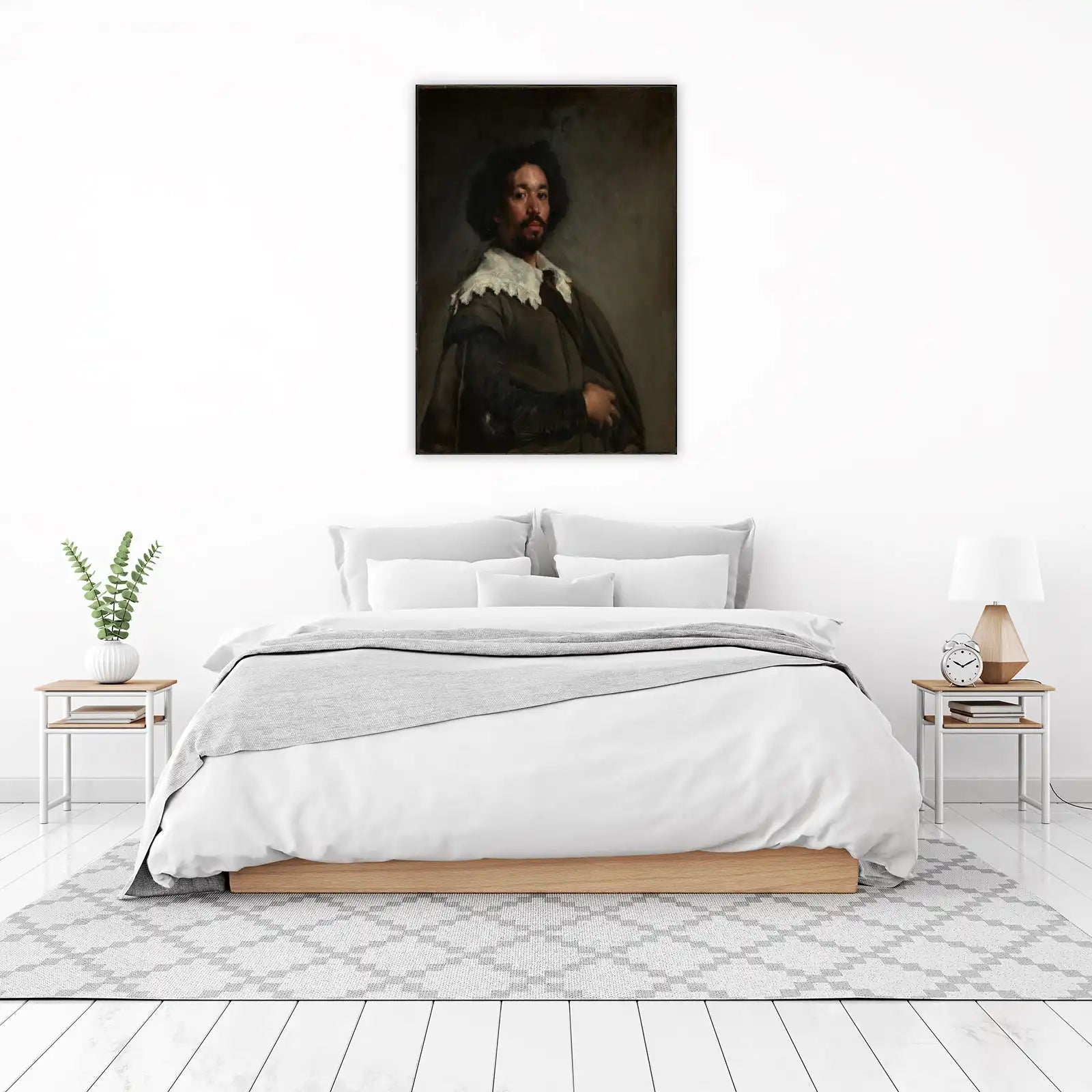 Old Master Portrait with Lace Collar Wall Art