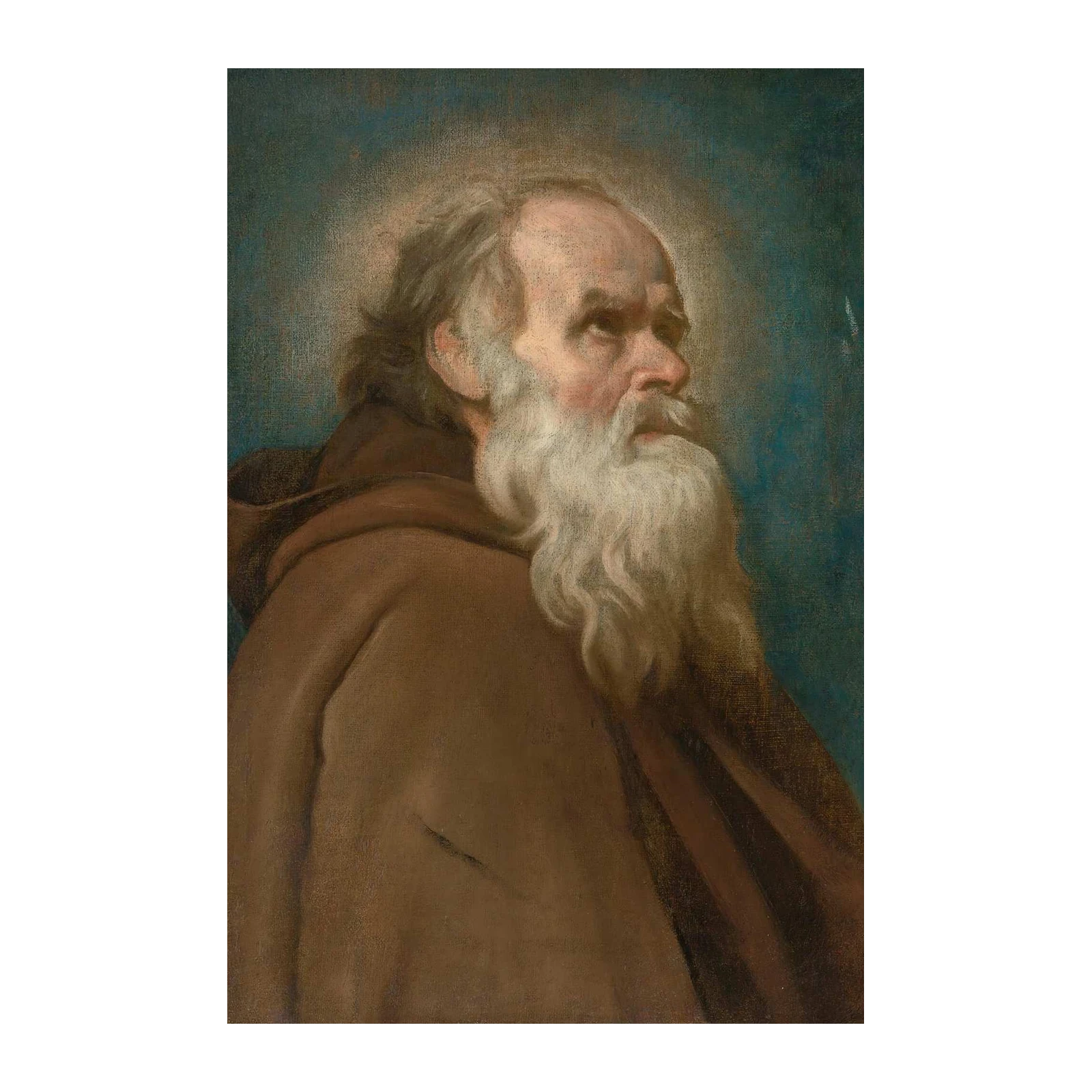Old Man with Beard Portrait Wall Art
