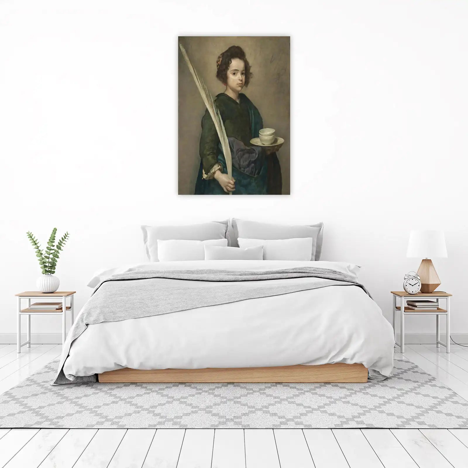 Young Girl with Palm Wall Art | Renaissance Wall Art