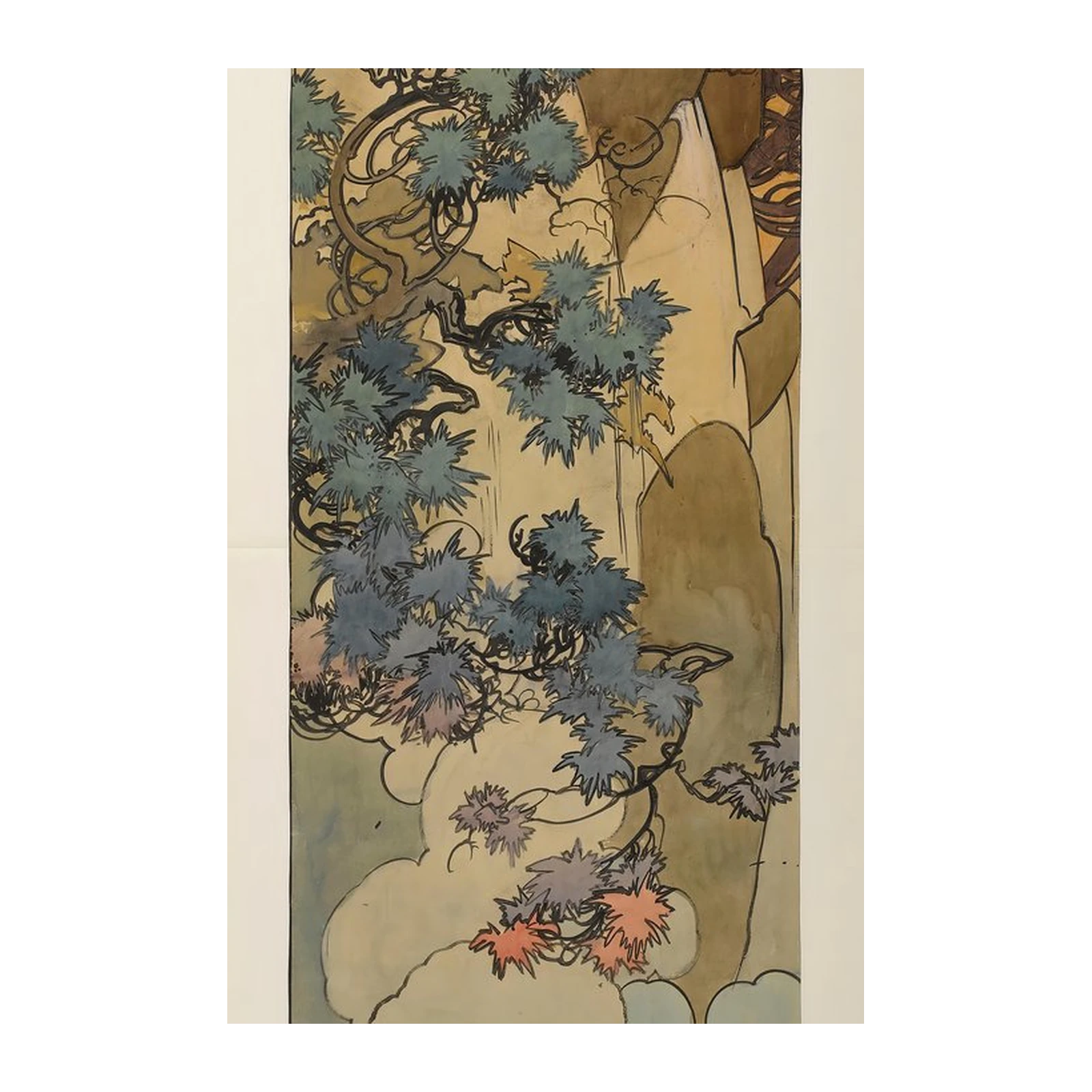 Art Nouveau Nature Landscape Wall Art