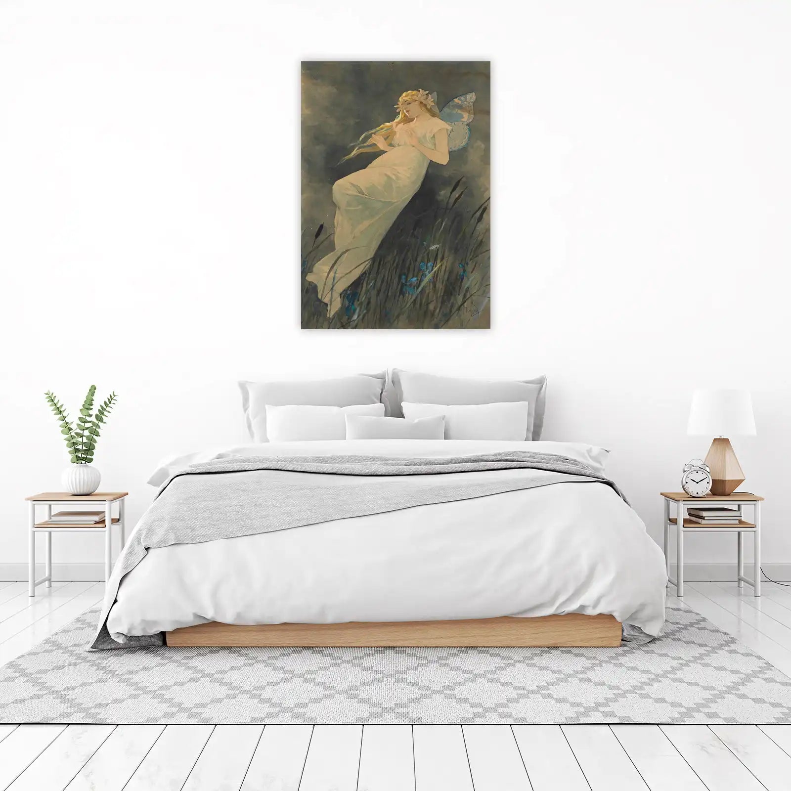 Enchanting Fairy Art Nouveau Wall Art