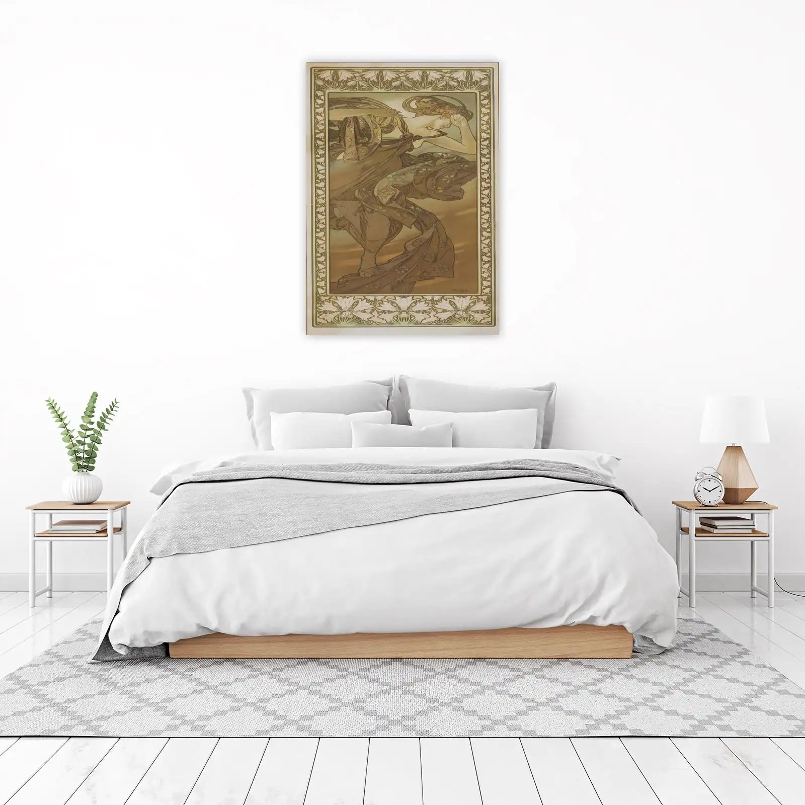 Elegant Art Nouveau Lady Wall Art