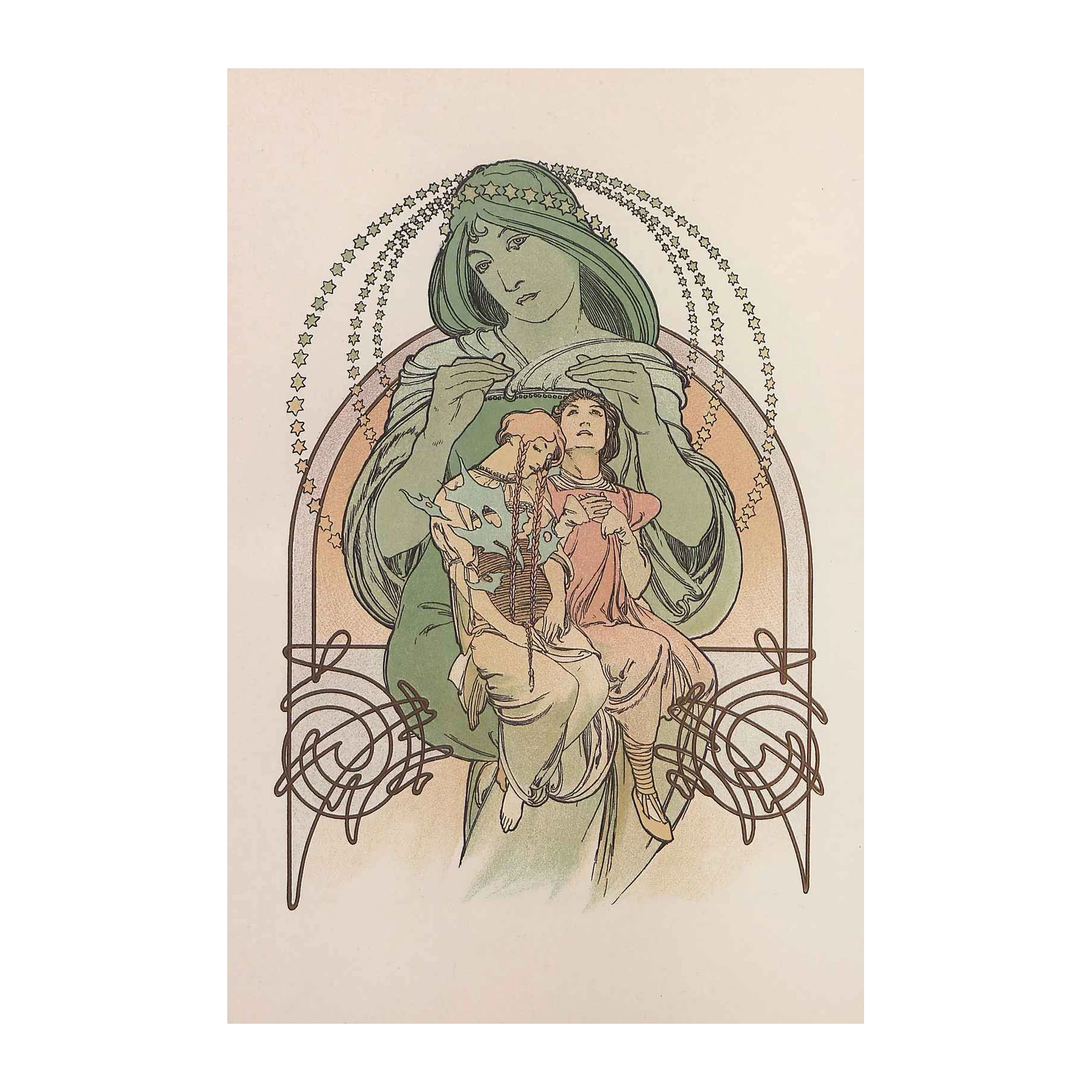 Art Nouveau Mother & Child Wall Art