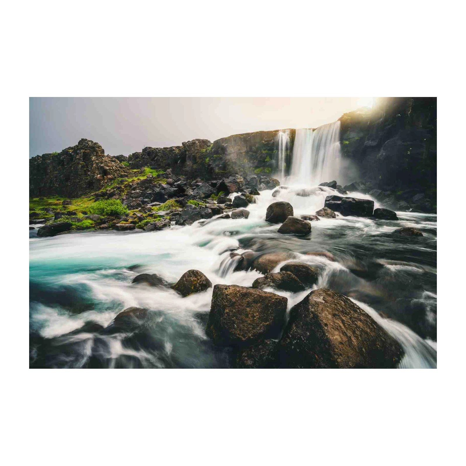 Majestic Waterfall Iceland Landscape Wall Art