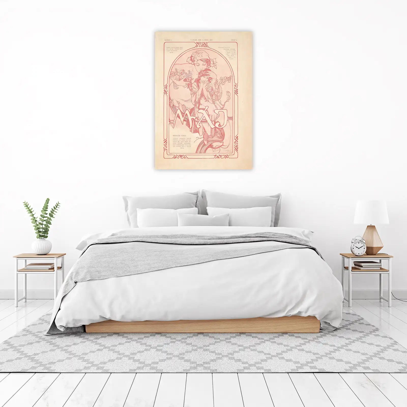 Vintage Art Nouveau Woman & Child Wall Art