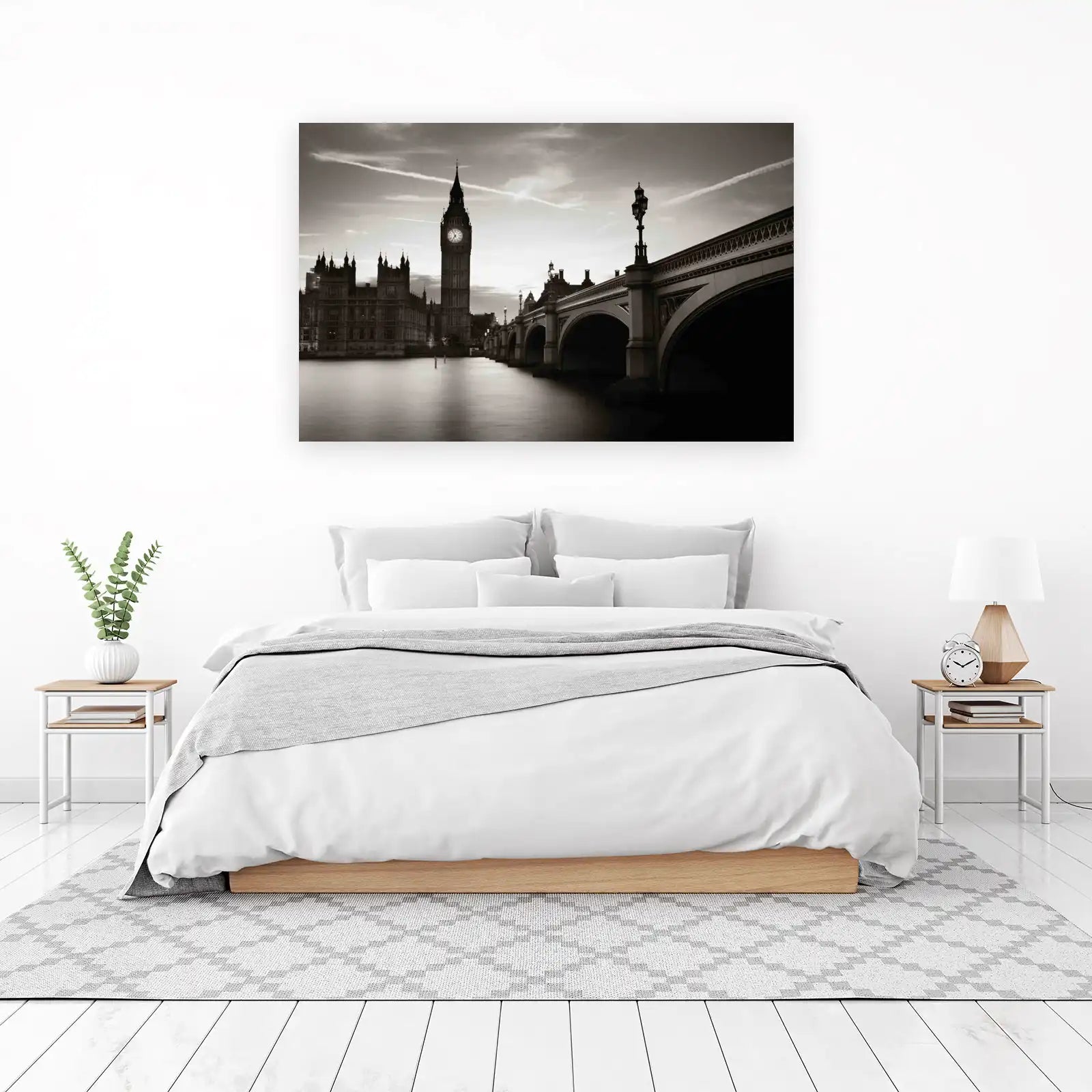 Vintage London Big Ben & Bridge Wall Art