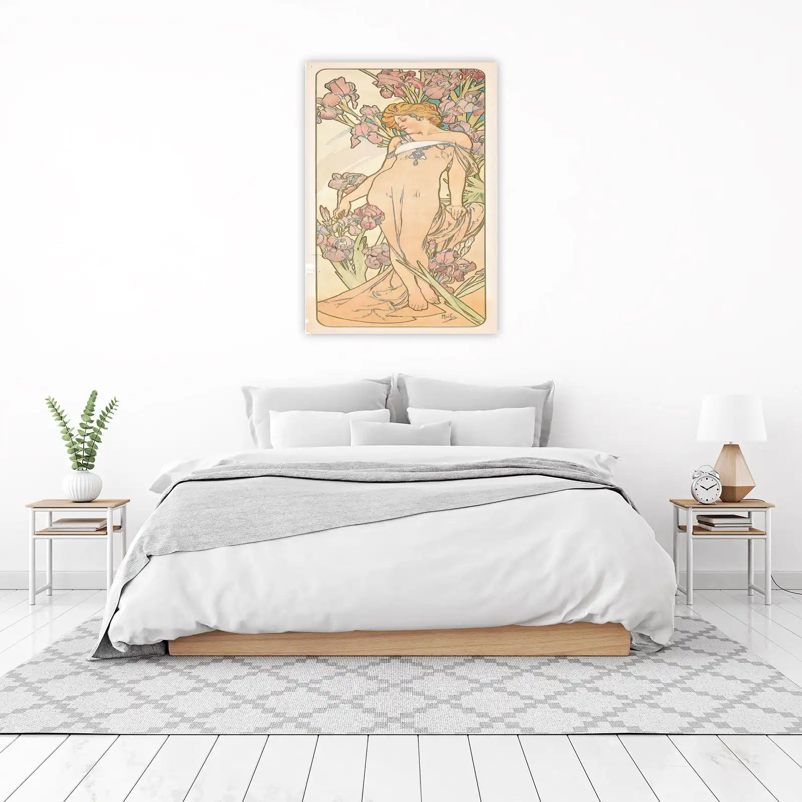 Art Nouveau Iris Muse Wall Art