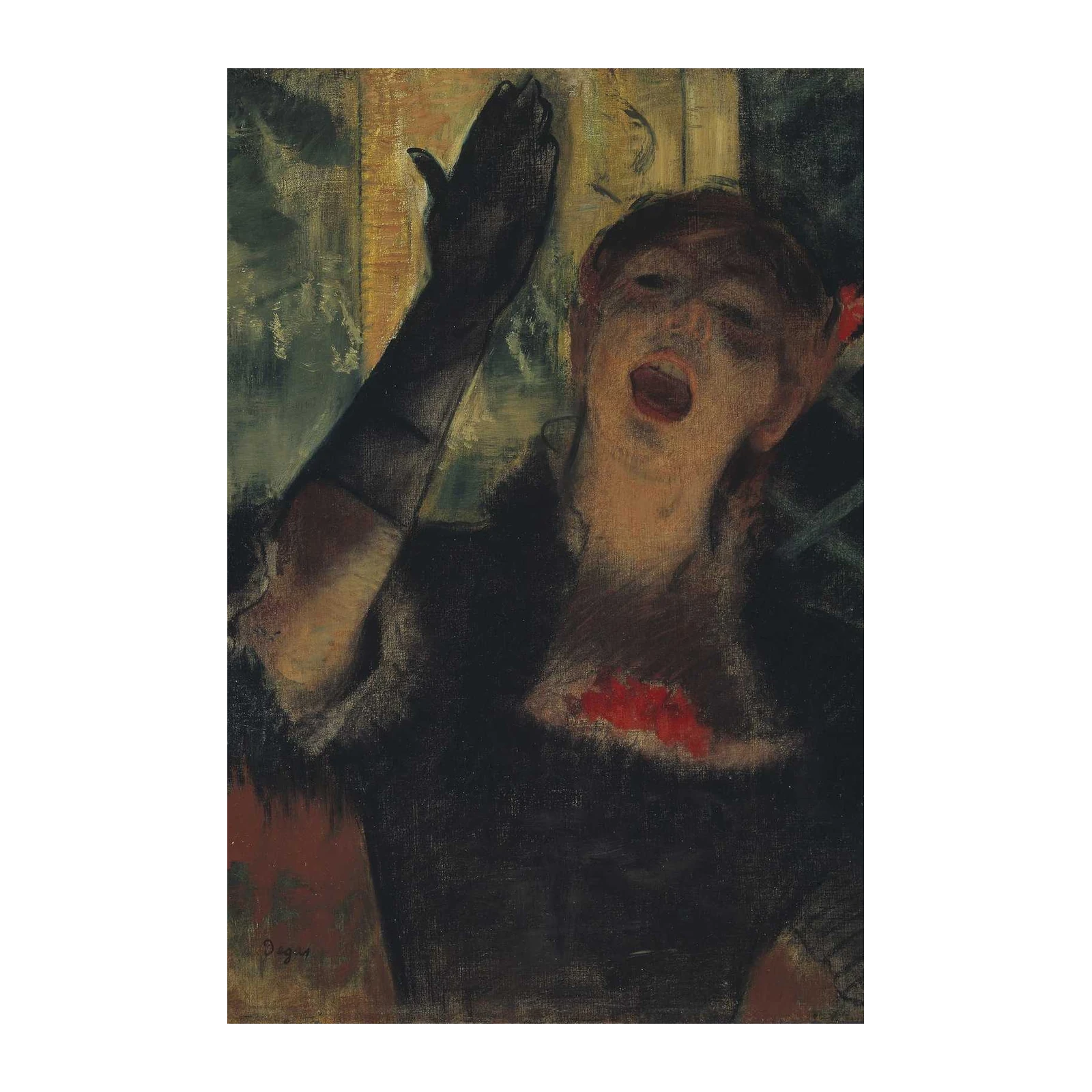 Passionate Performer Portrait Wall Art