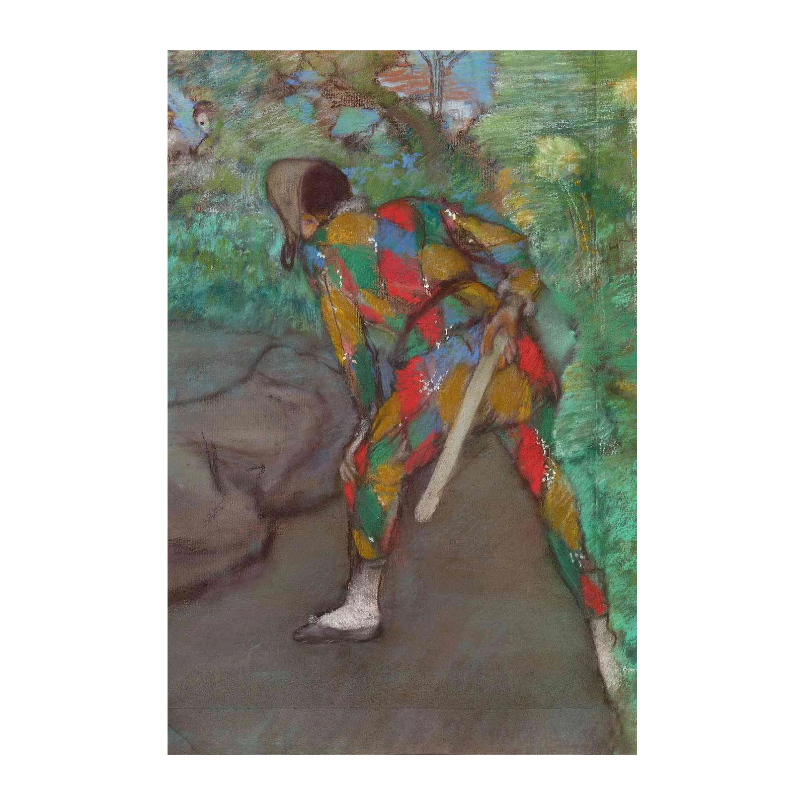 Harlequin Dancer with Audience Wall Art