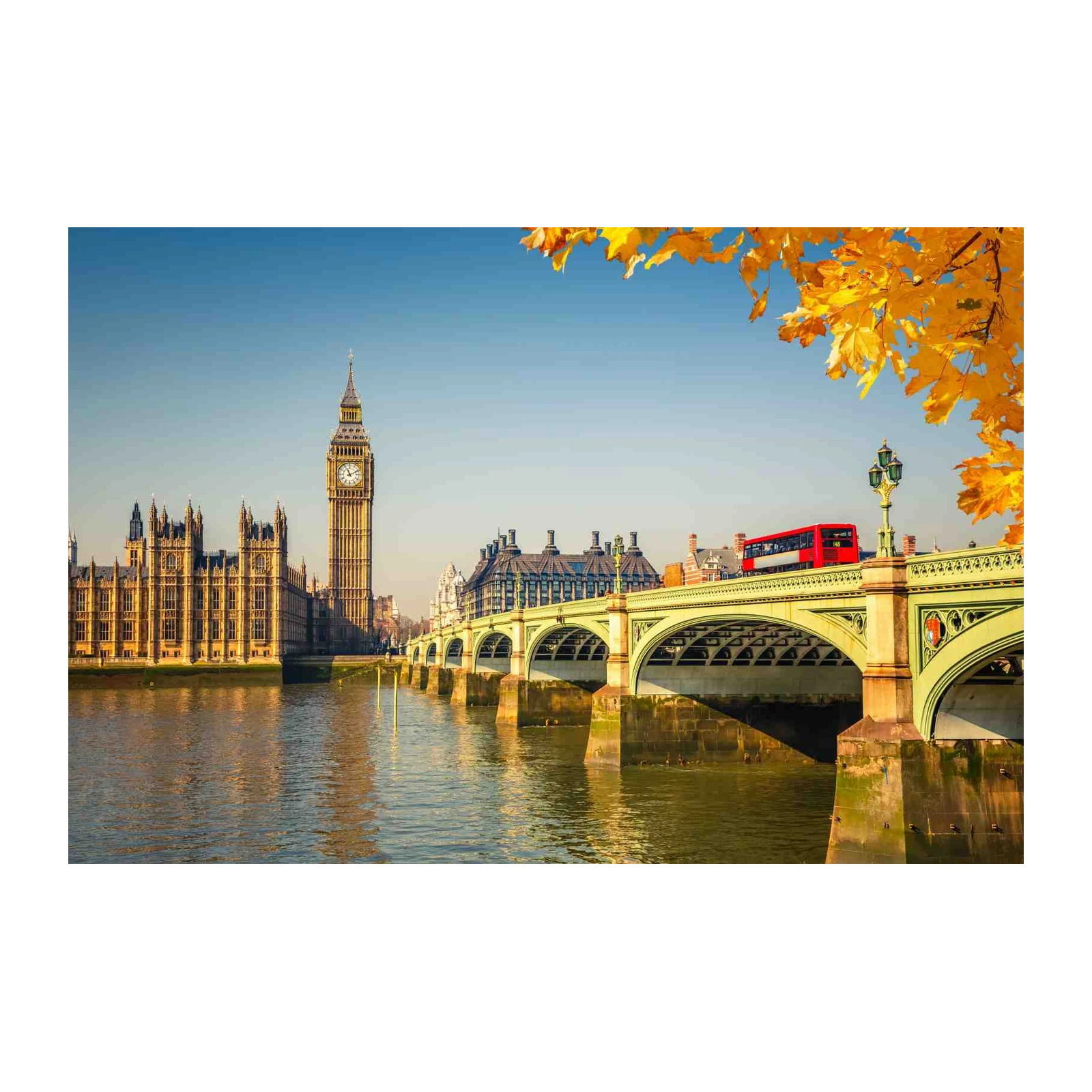 Iconic London Big Ben & Bridge Wall Art