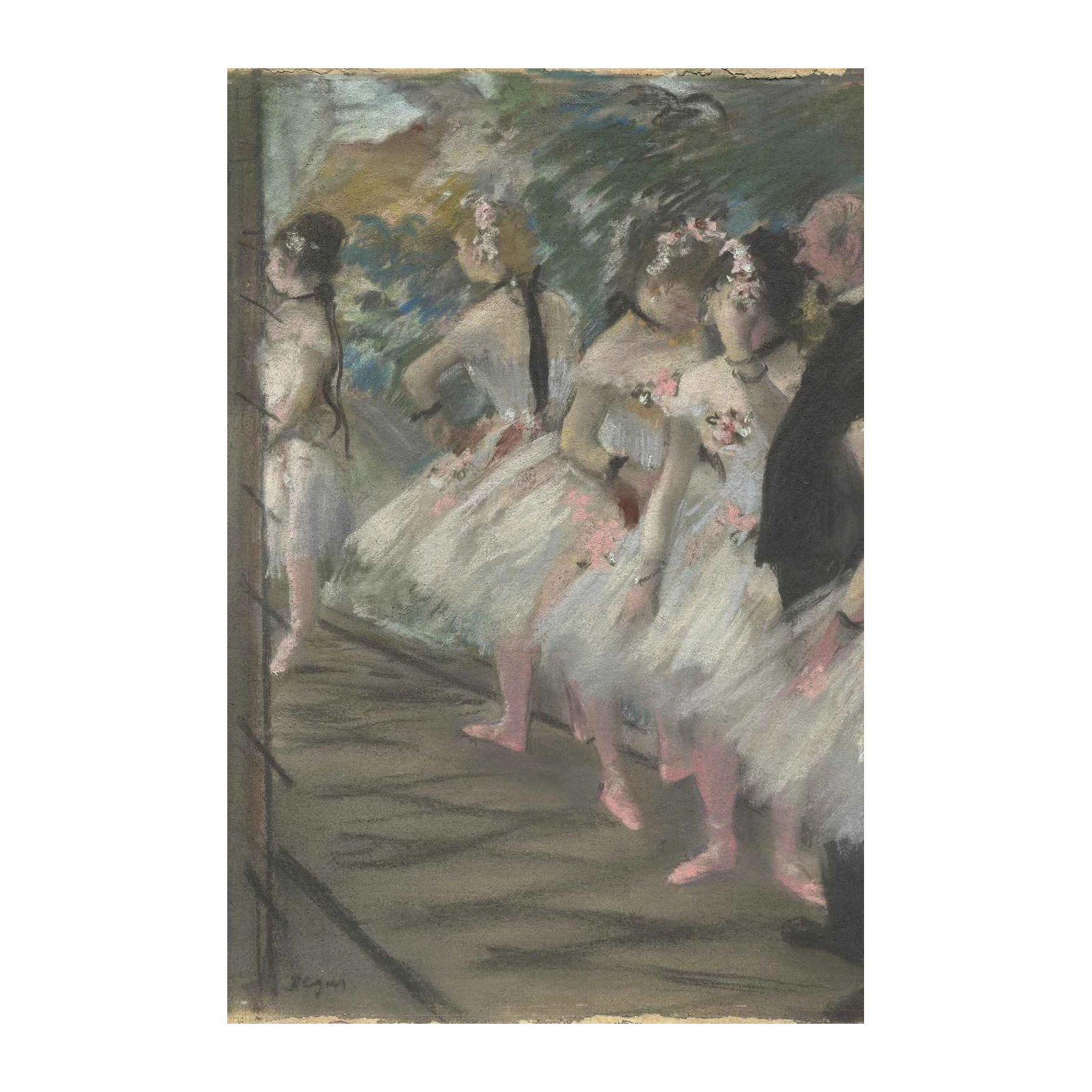 Dancers at the Barre Impressionist Ballet Wall Art