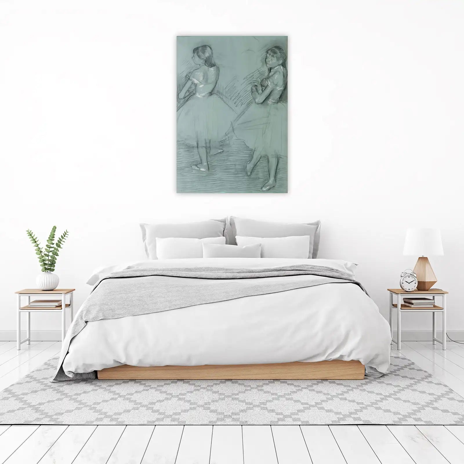 Dancers Sketch Impressionist Style Wall Art