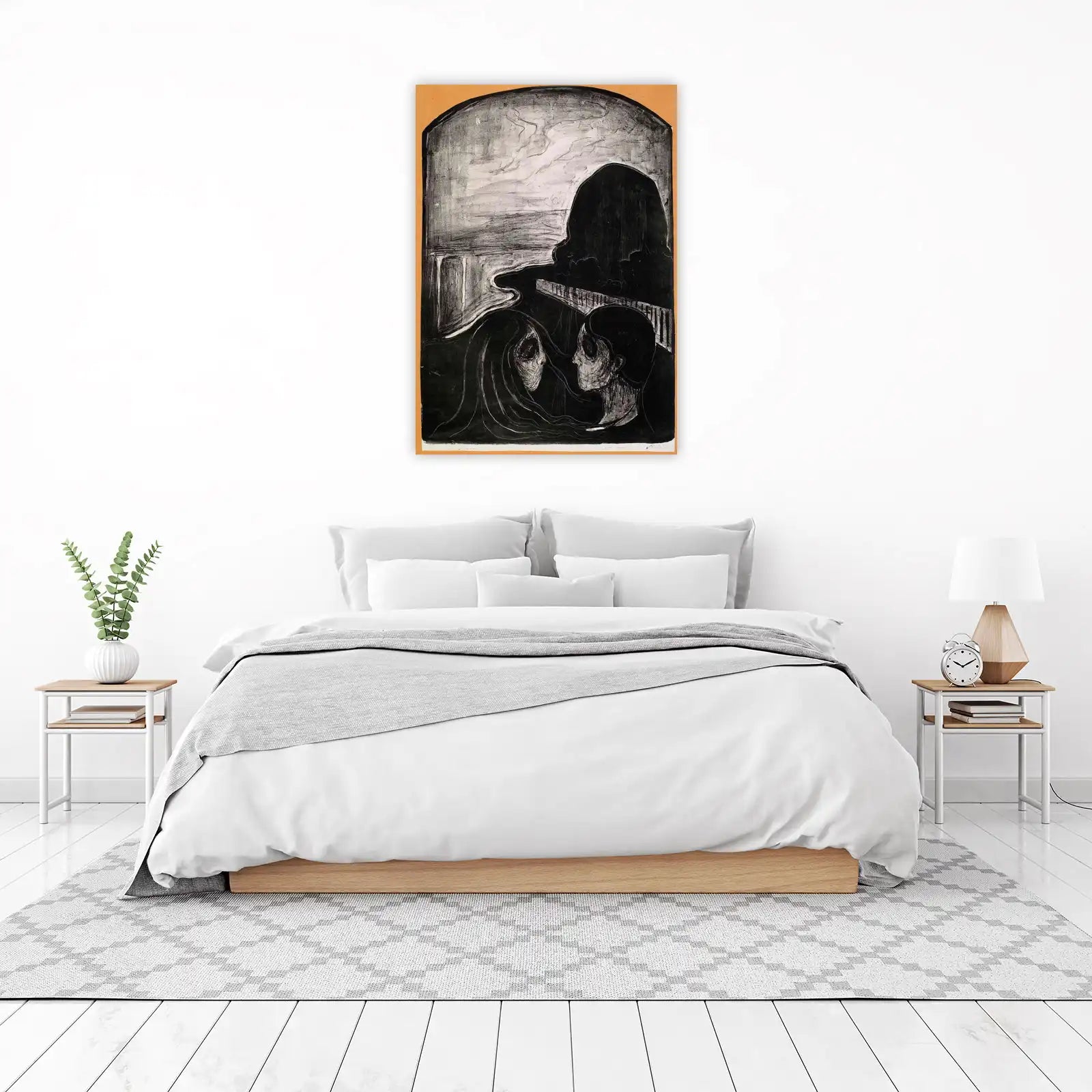 Melancholy Embrace Vintage Art Wall Art
