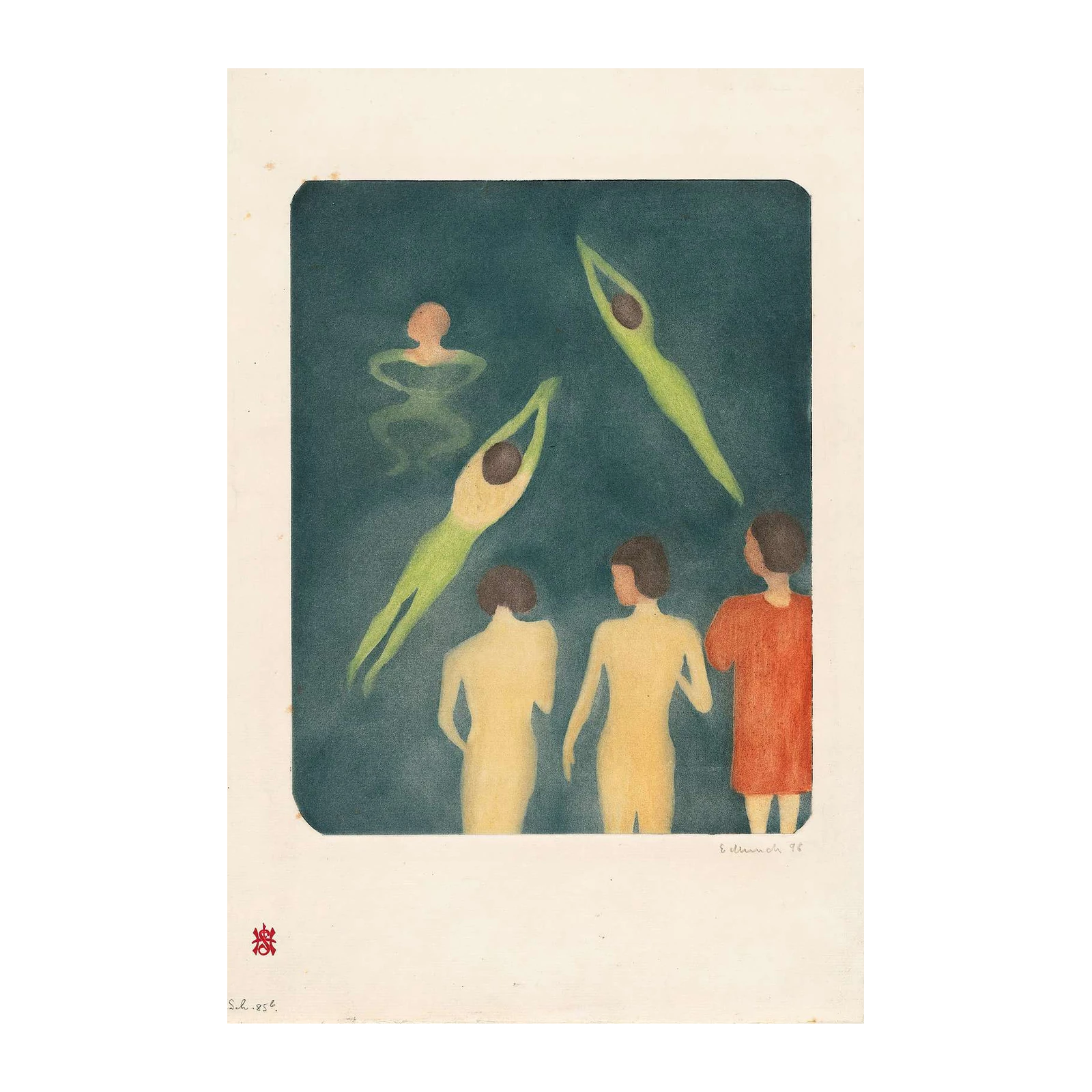 Art Nouveau Swimmers Wall Art