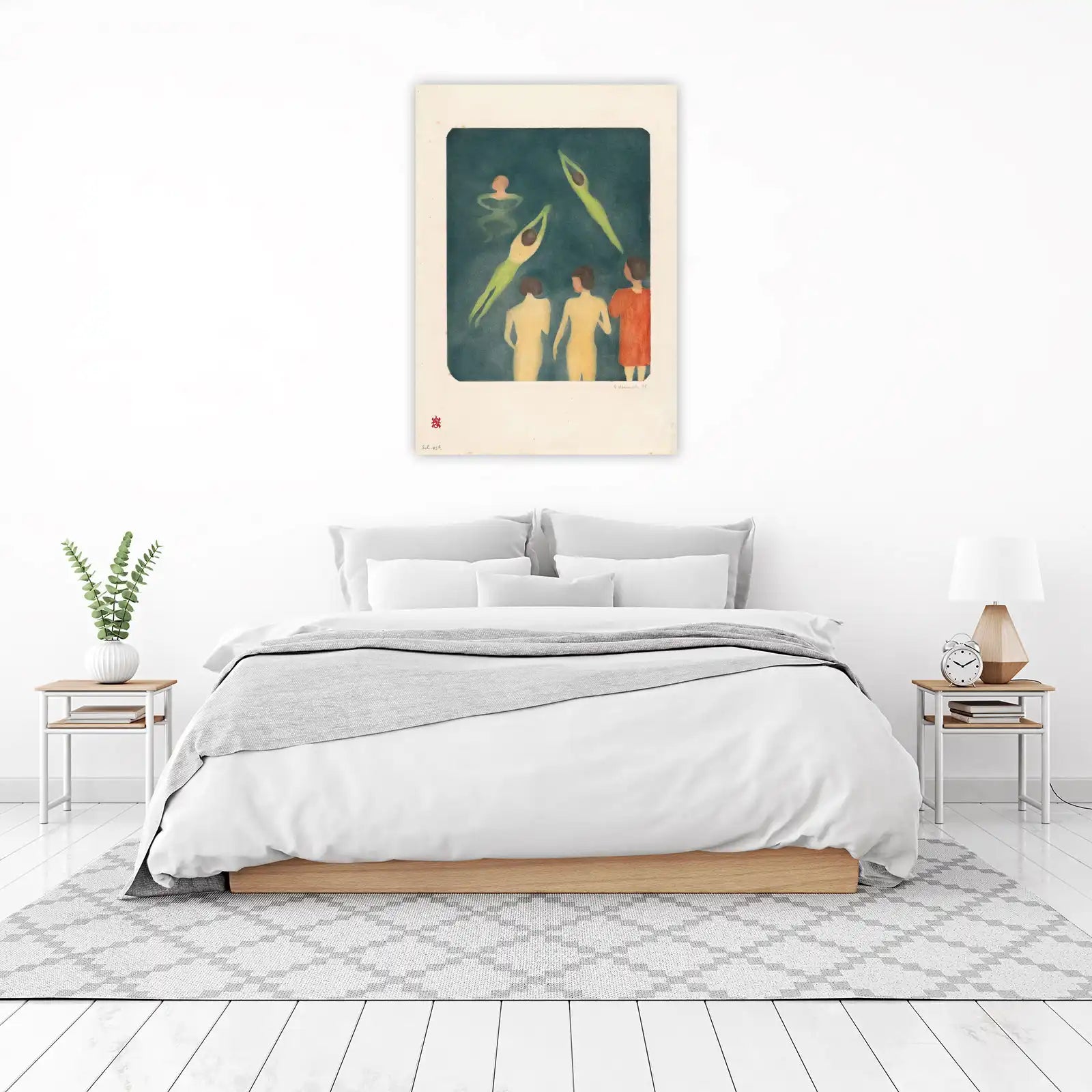 Art Nouveau Swimmers Wall Art