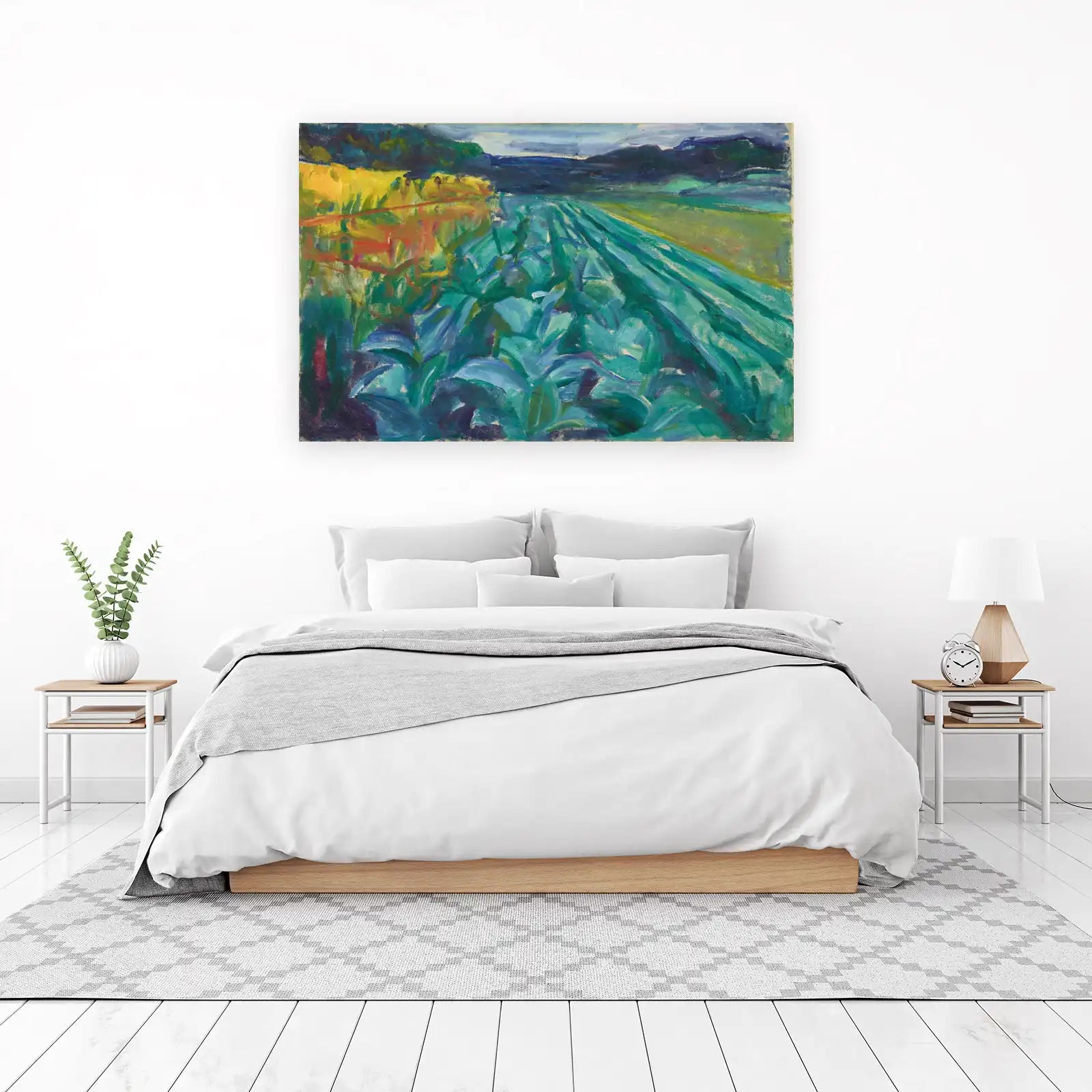 Vibrant Expressionist Field Wall Art