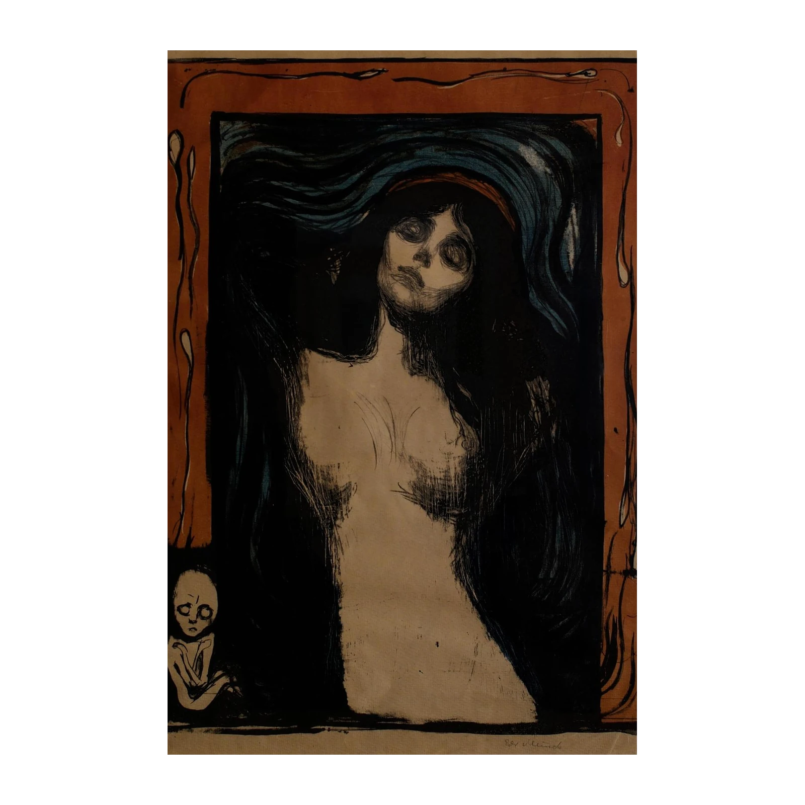 Haunting Madonna Edvard Munch Wall Art