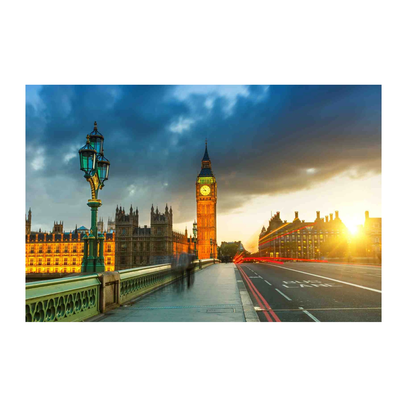 Big Ben London Sunset Bridge Wall Art