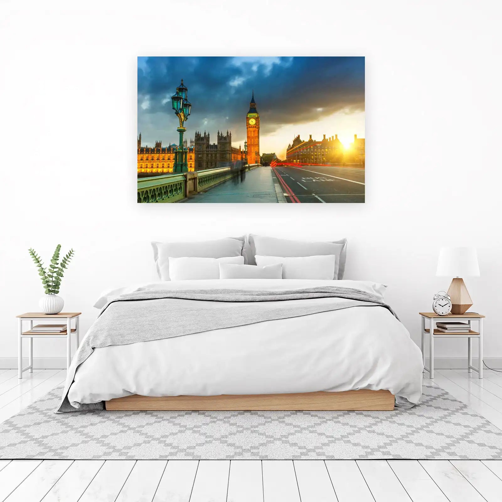 Big Ben London Sunset Bridge Wall Art