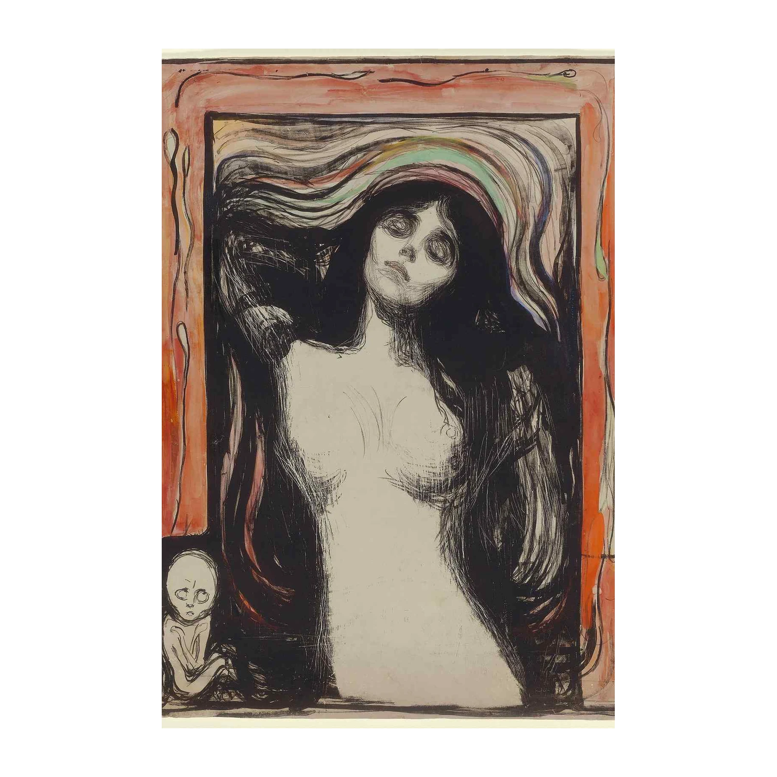 Madonna and Child Expressionist Wall Art