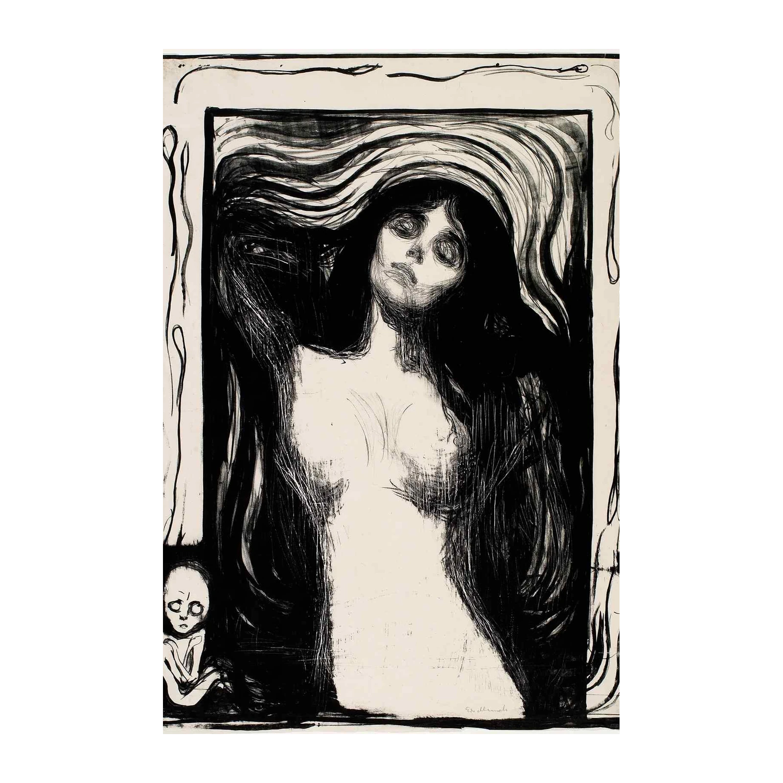 Evocative Madonna Edvard Munch Wall Art