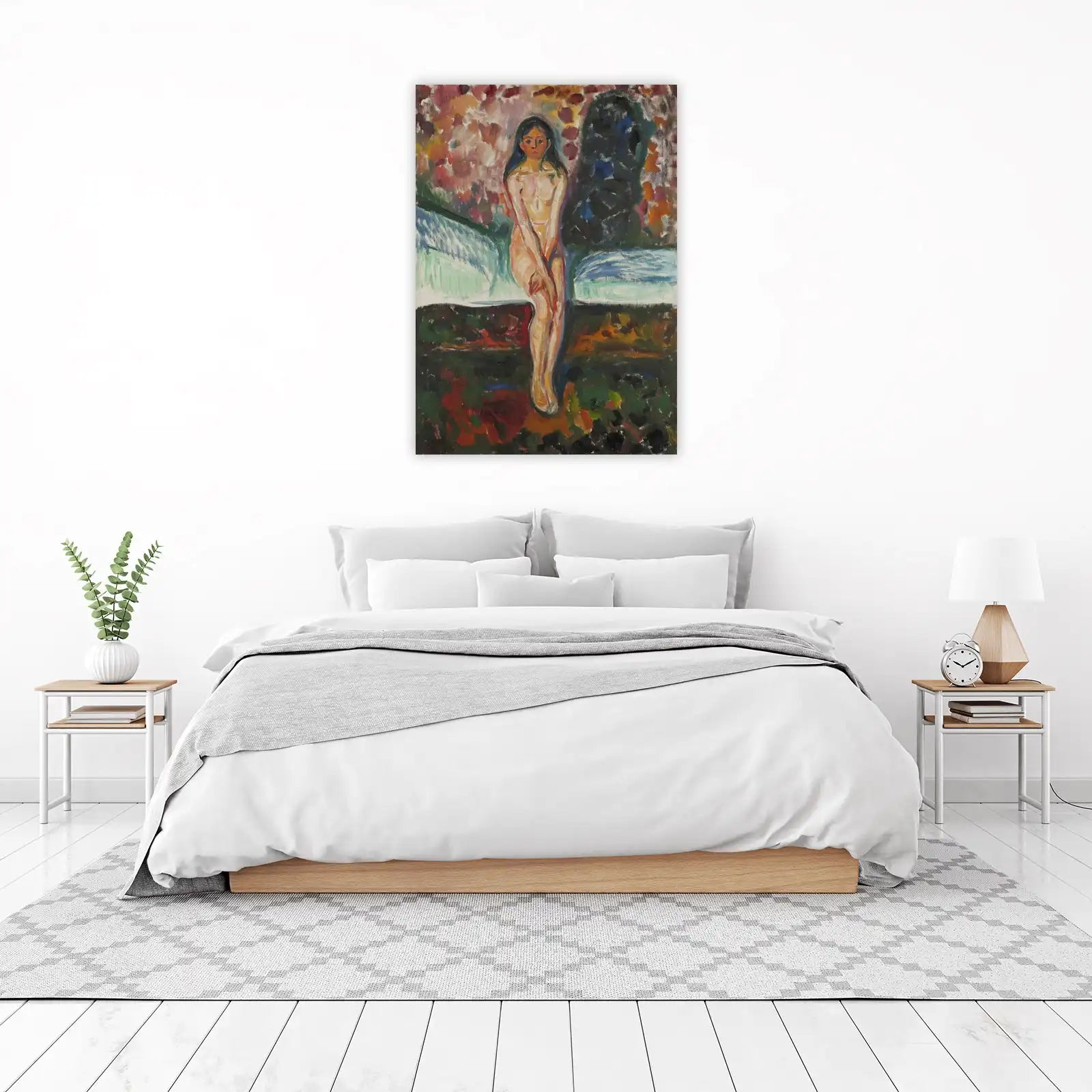 Vibrant Nude Woman Wall Art - Expressive Art